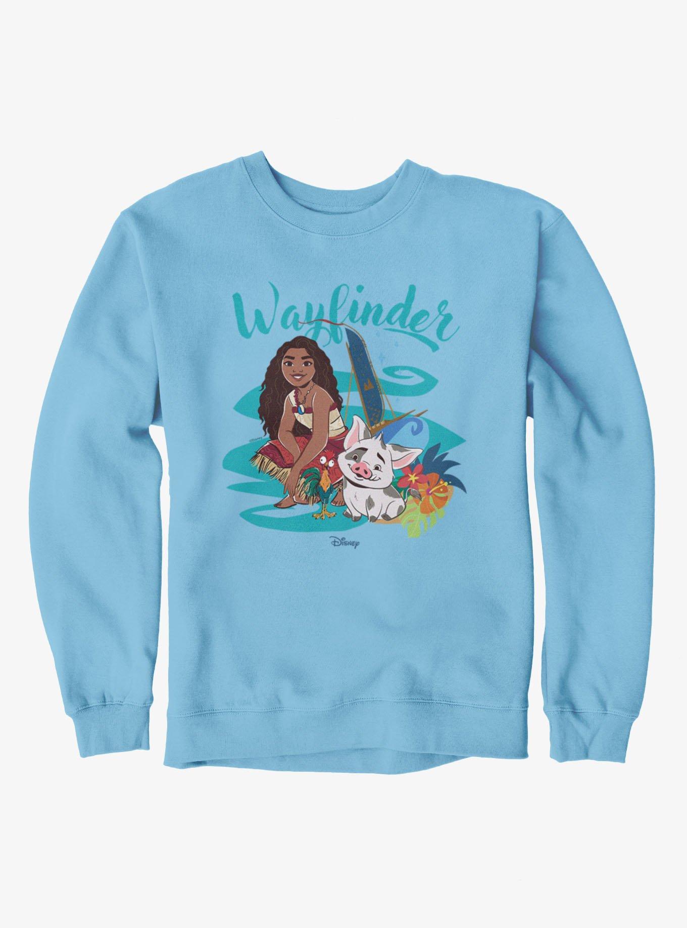 Disney Moana Wayfinder In Waves Crew Sweatshirt, , hi-res