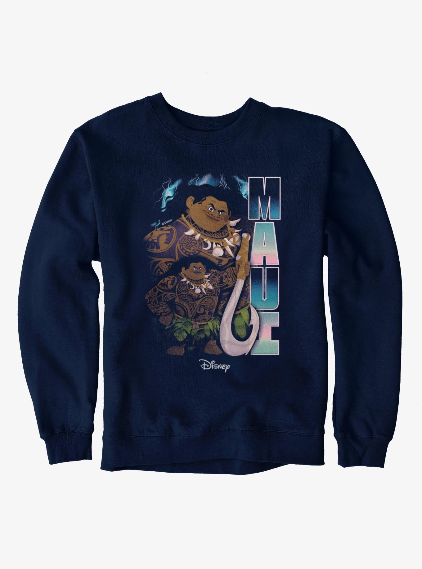 Disney Moana Maui Hook Pose Crew Sweatshirt, , hi-res