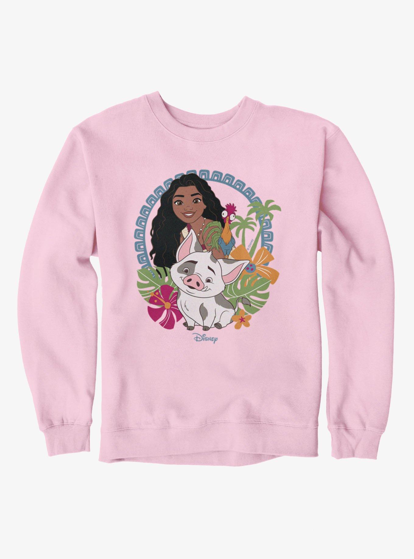 Disney Moana Hei Hie And Pua Island Ring Crew Sweatshirt, , hi-res