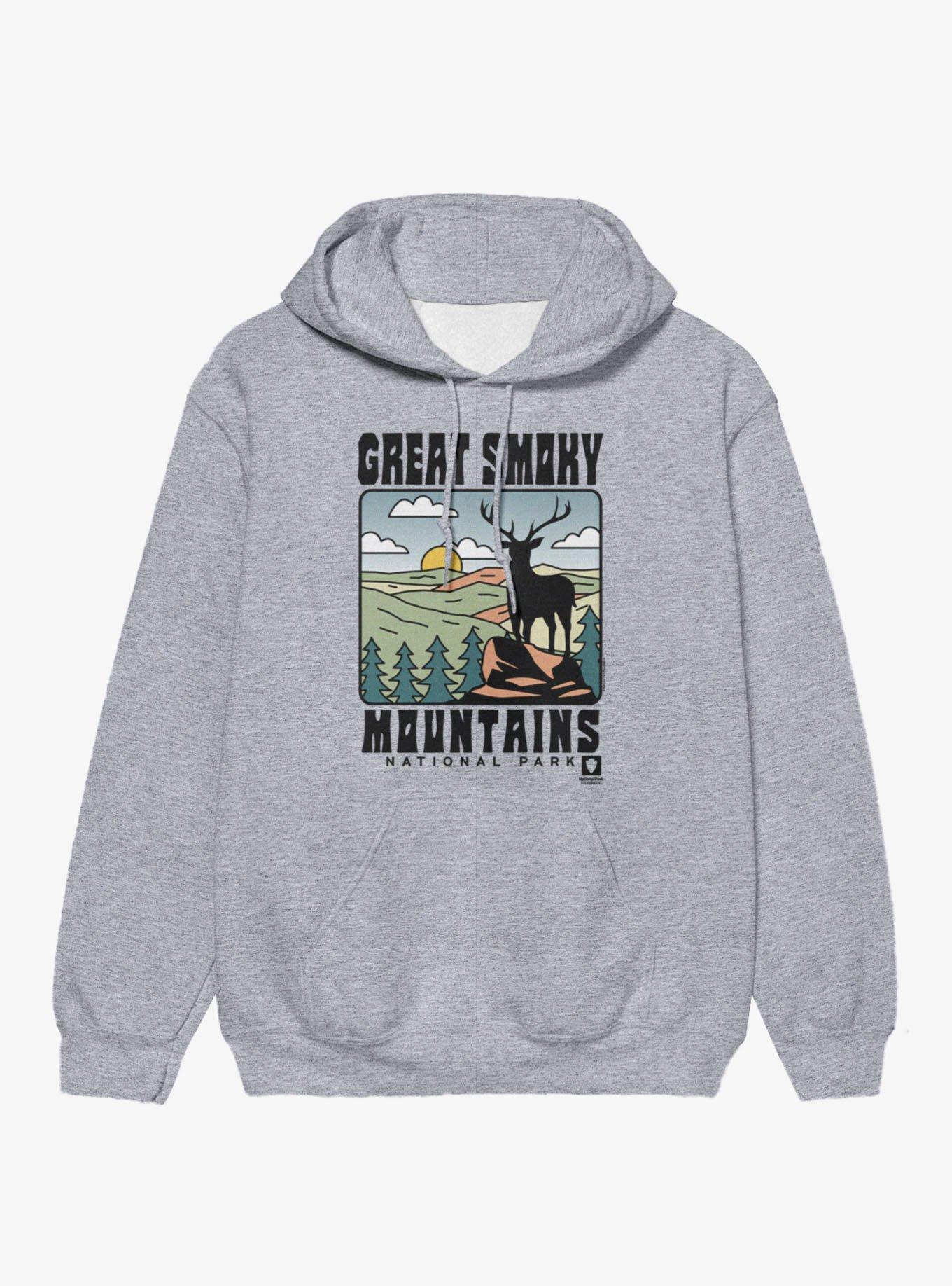 National Park Foundation Great Smoky Mountain Deer Sunrise Hoodie, , hi-res