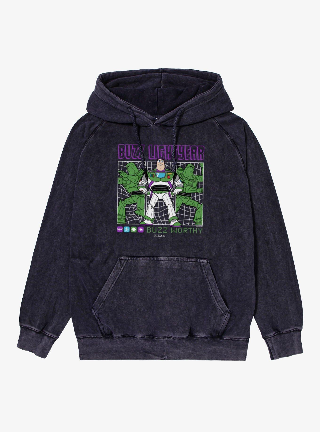 Disney Pixar Toy Story 5 Movie Buzz Lightyear Buzz Worthy Grid Hoodie , , hi-res