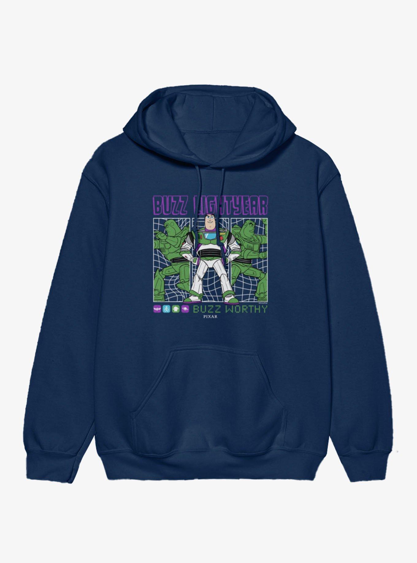 Disney Pixar Toy Story 5 Movie Buzz Lightyear Buzz Worthy Grid Hoodie , , hi-res