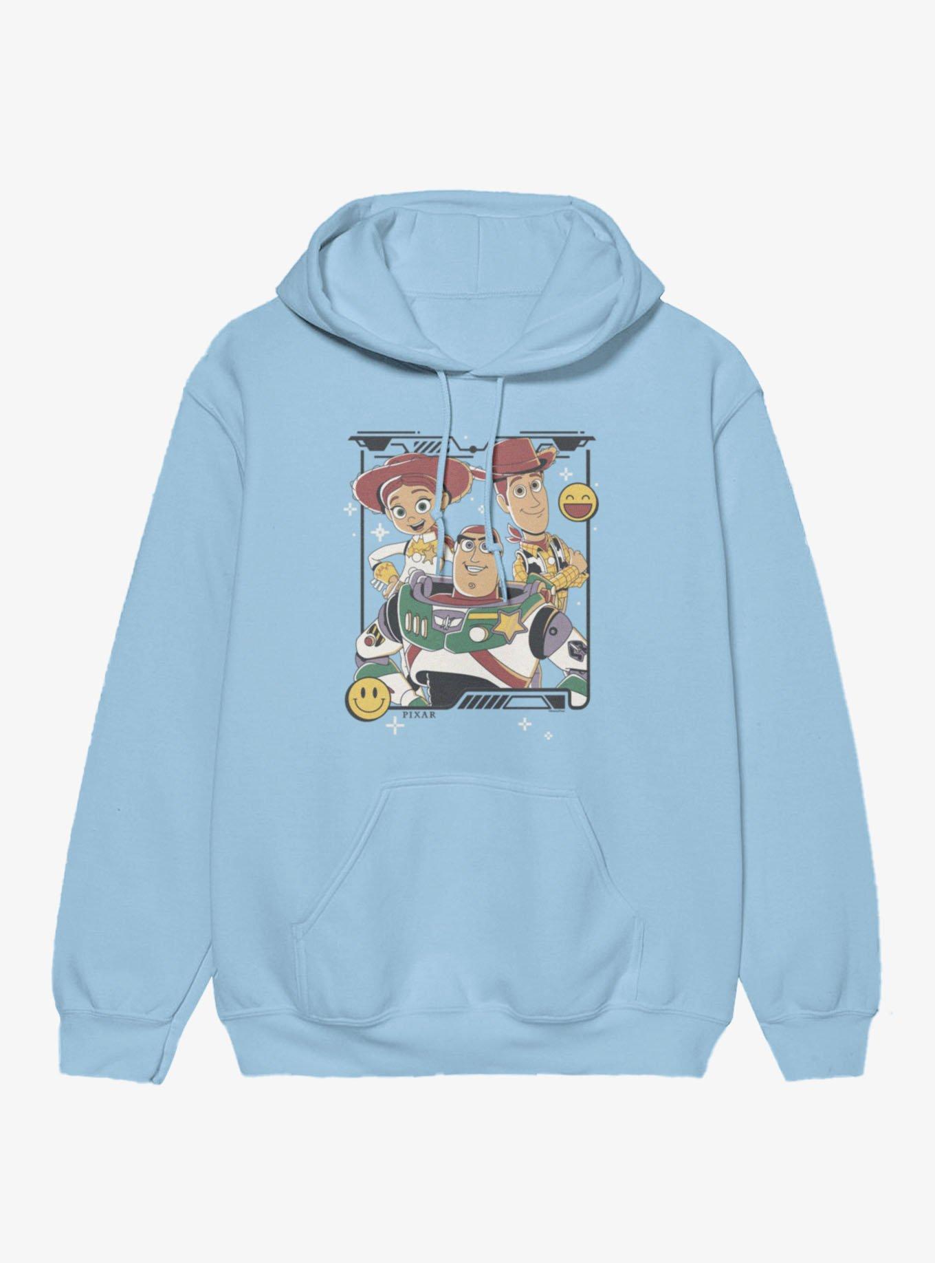 Disney Pixar Toy Story 5 Movie Smile Emojis Hoodie Hot Topic Exclusive, , hi-res