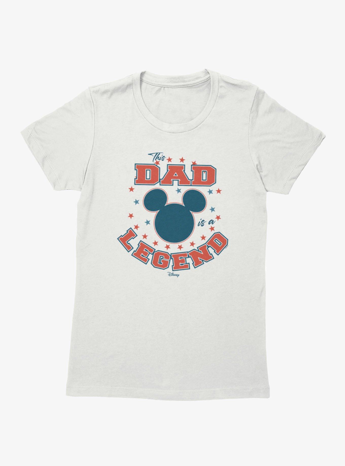 Disney Mickey Mouse The Dad Is A Legend Stars Womens TShirt