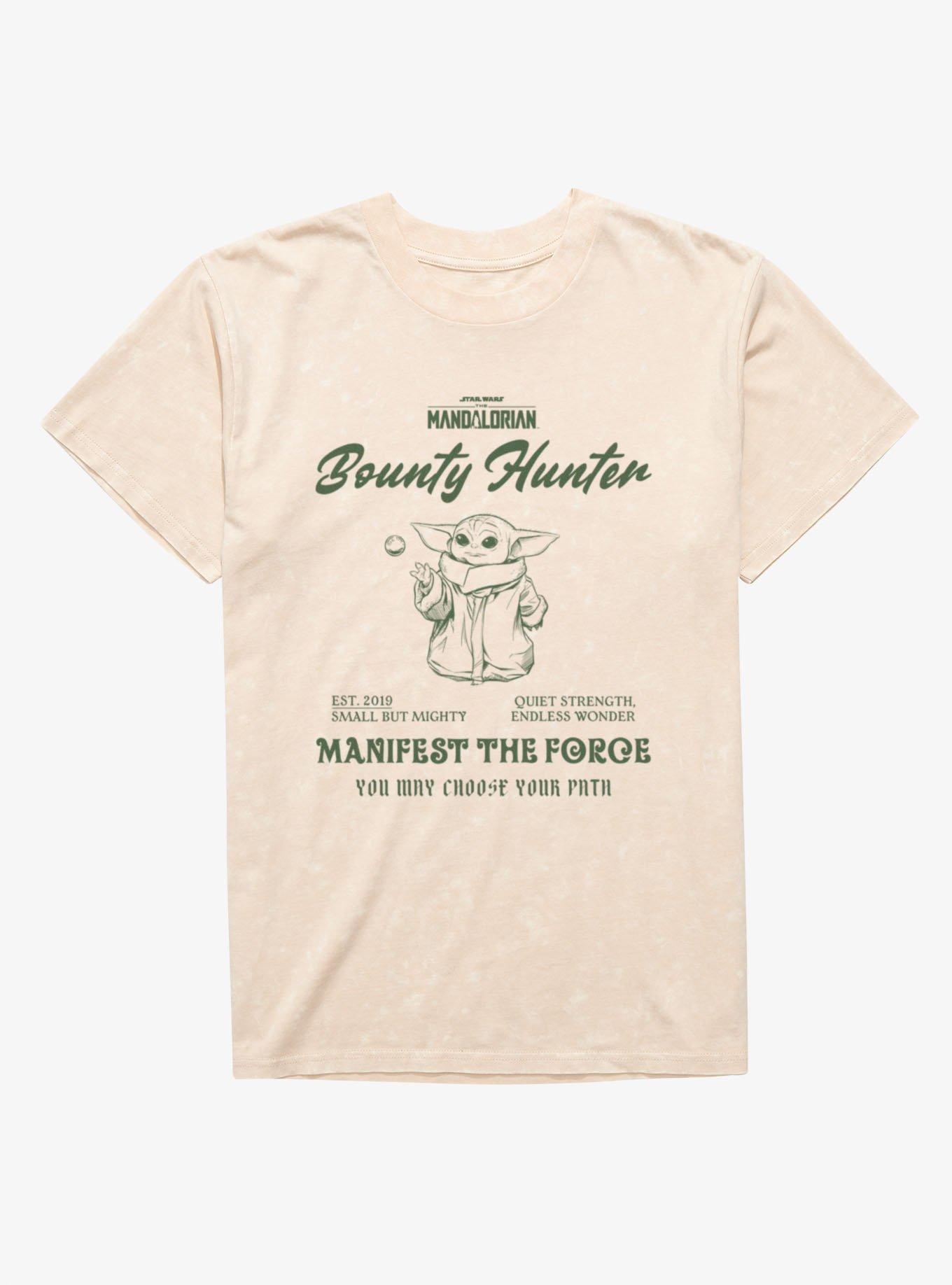 Star Wars The Mandalorian Bounty Hunter Manifest The Force Mineral Wash T-Shirt, , hi-res