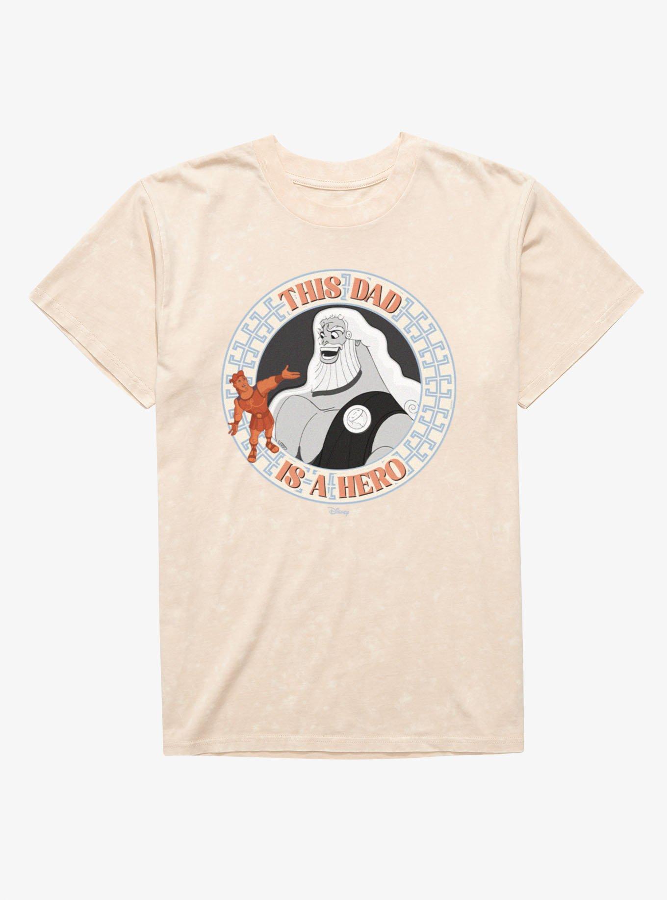 Disney Hercules This Dad Is A Hero Mineral Wash T-Shirt, , hi-res