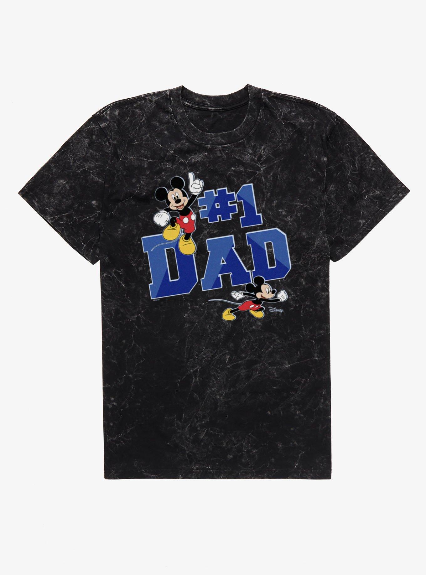 Disney Mickey Mouse Number 1 Dad Mineral Wash T-Shirt, , hi-res