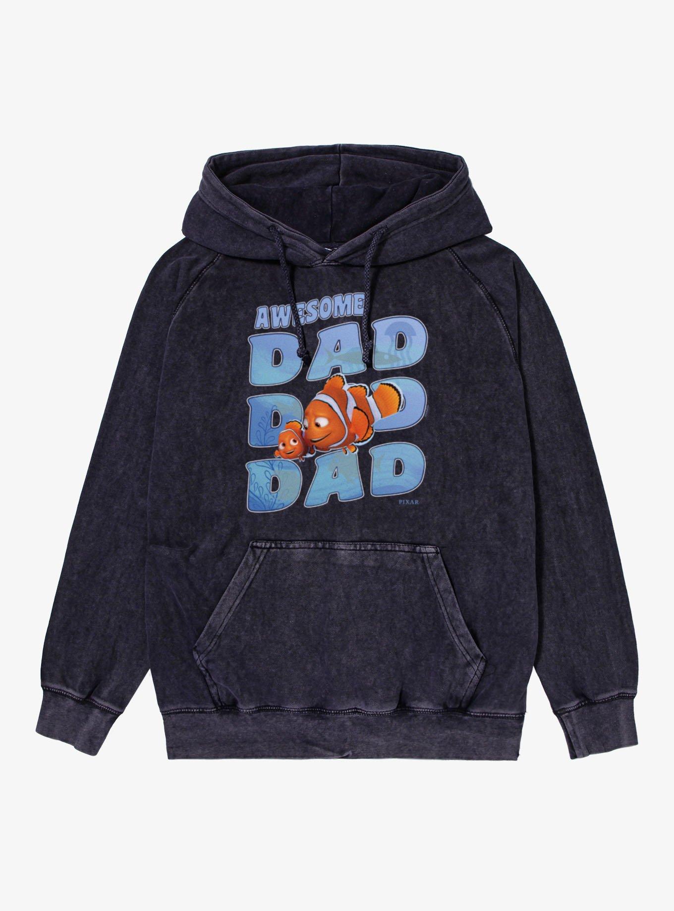 Disney Pixar Finding Nemo Awesome Dad Vintage Mineral Washed Hoodie, , hi-res