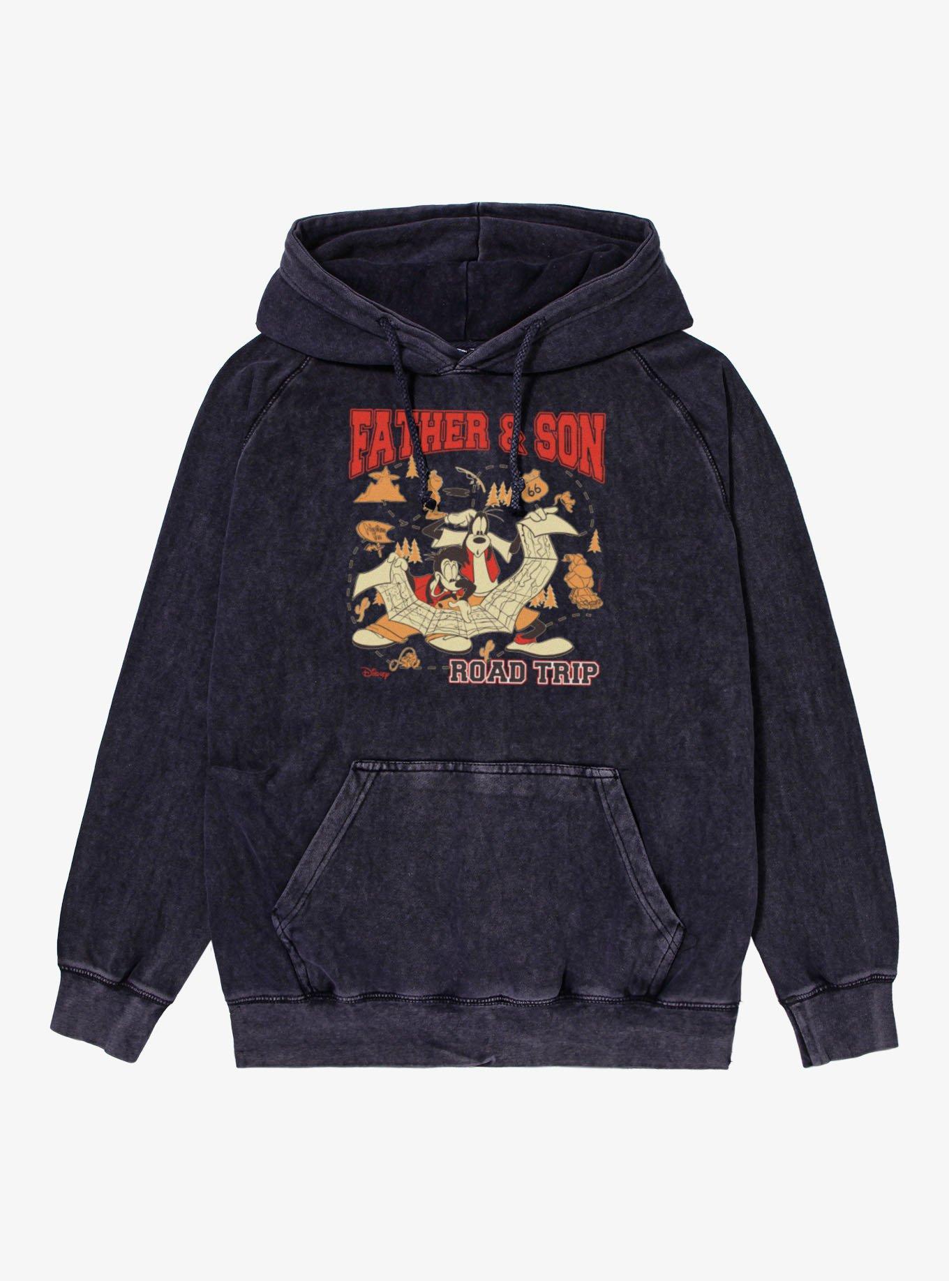 Disney Goofy Movie Father & Son Road Trip Vintage Mineral Washed Hoodie, , hi-res