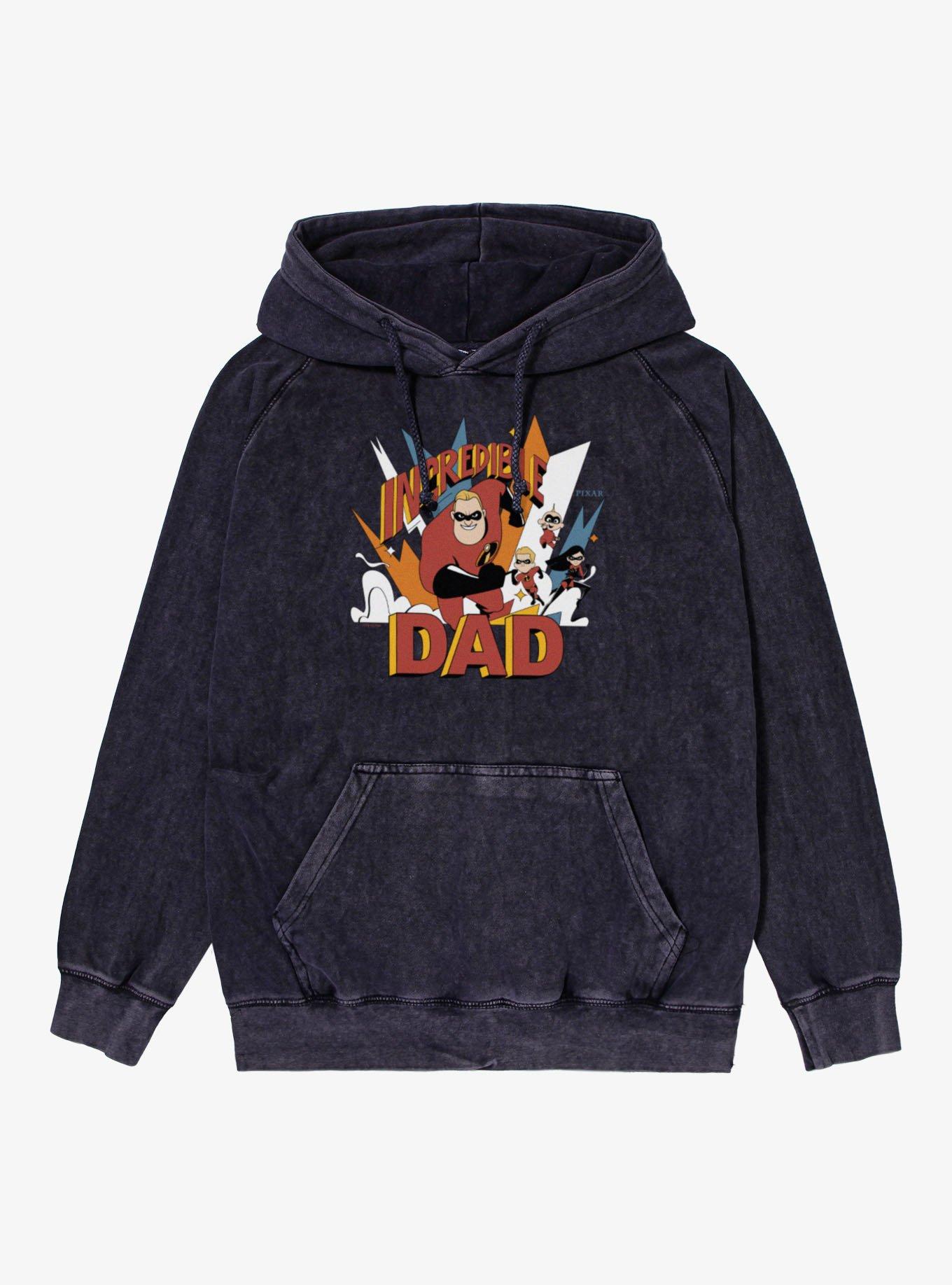 Disney Pixar The Incredibles Incredible Dad Vintage Mineral Washed Hoodie, , hi-res