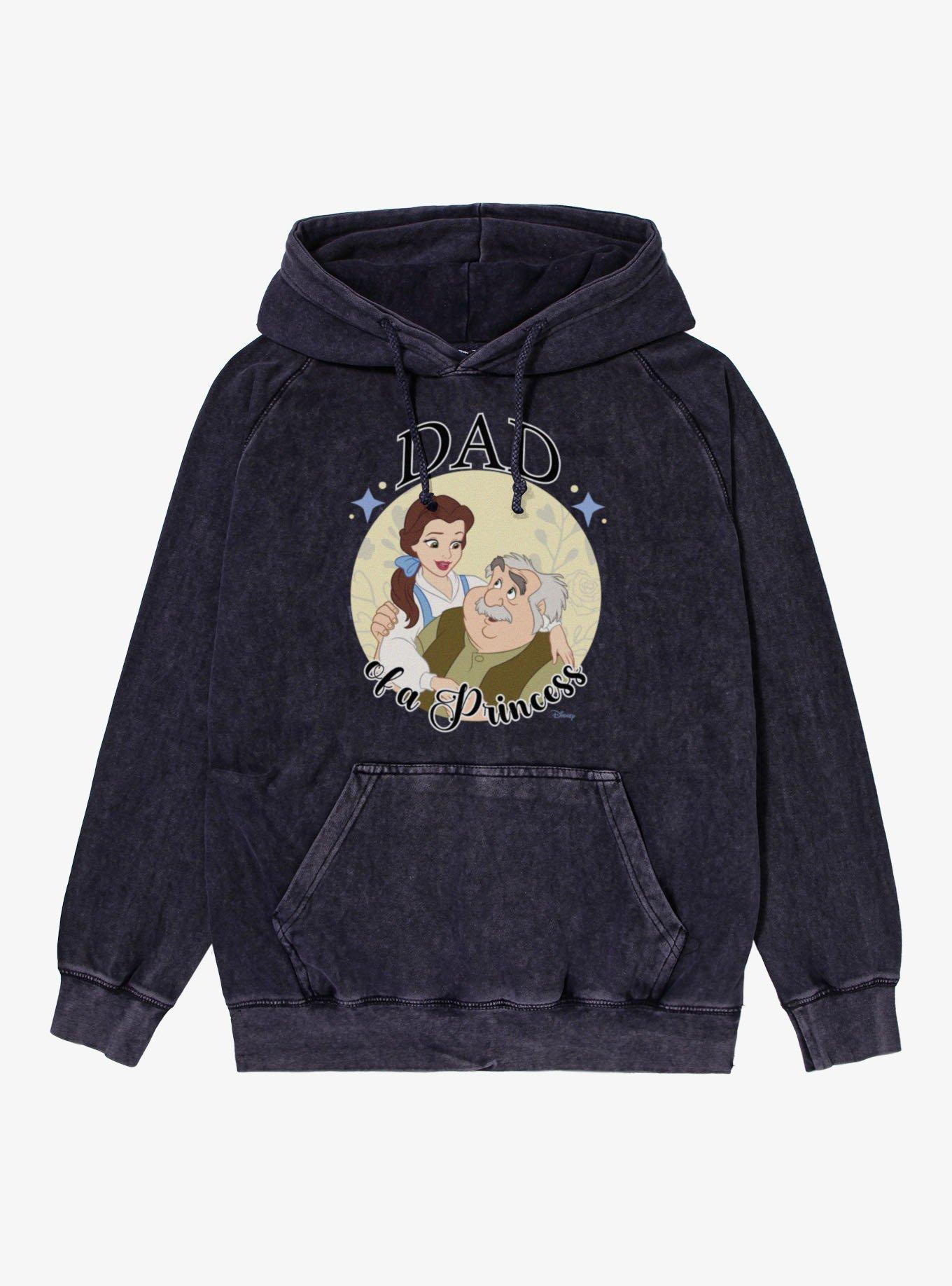 Disney Beauty And The Beast Dad Of A Princess Vintage Mineral Washed Hoodie, , hi-res