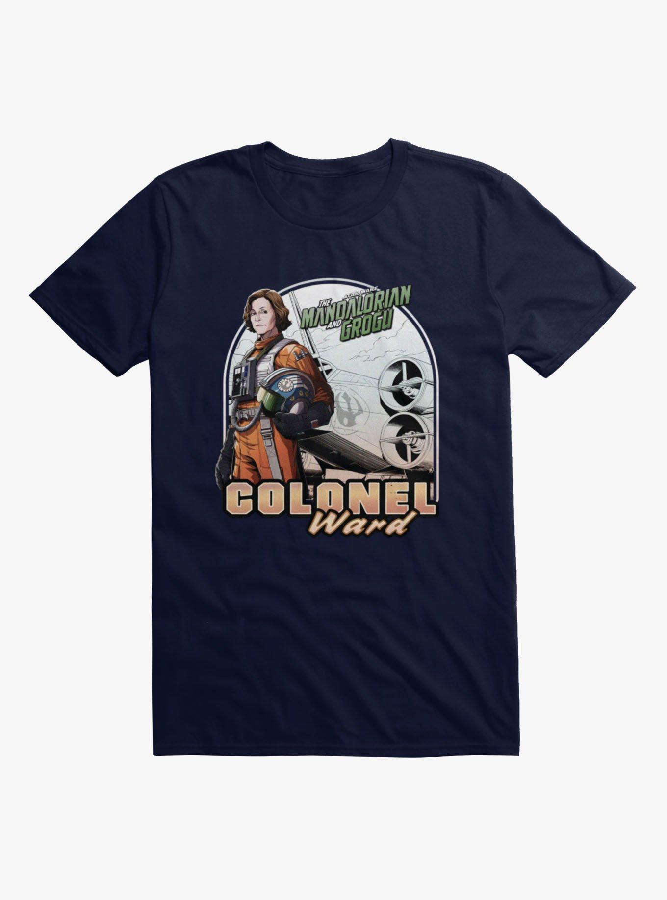 Star Wars The Mandalorian And Grogu Colonel Ward X-Wing Pilot T-Shirt