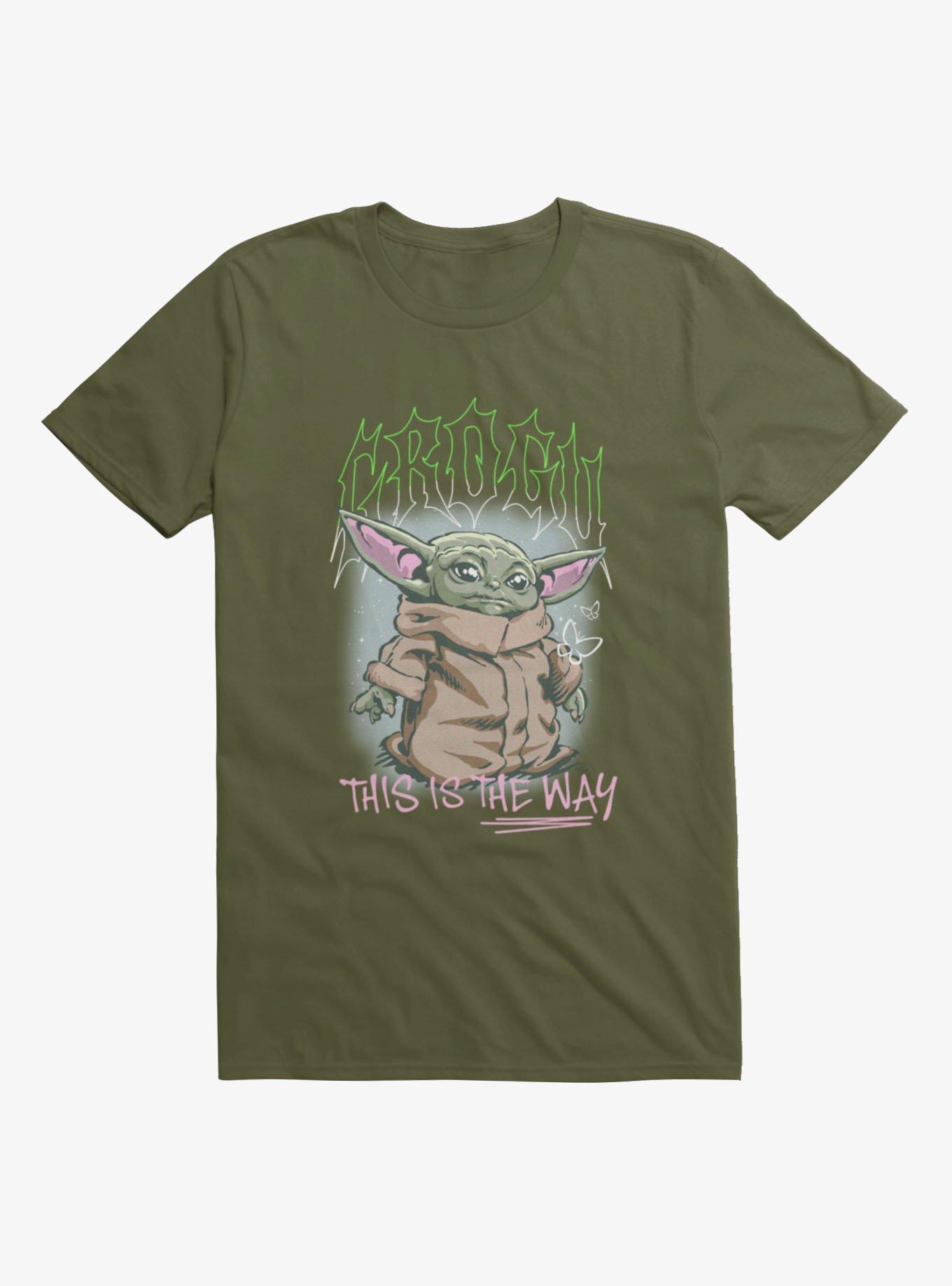 Star Wars The Mandalorian Grogu Spike Text T-Shirt, , hi-res