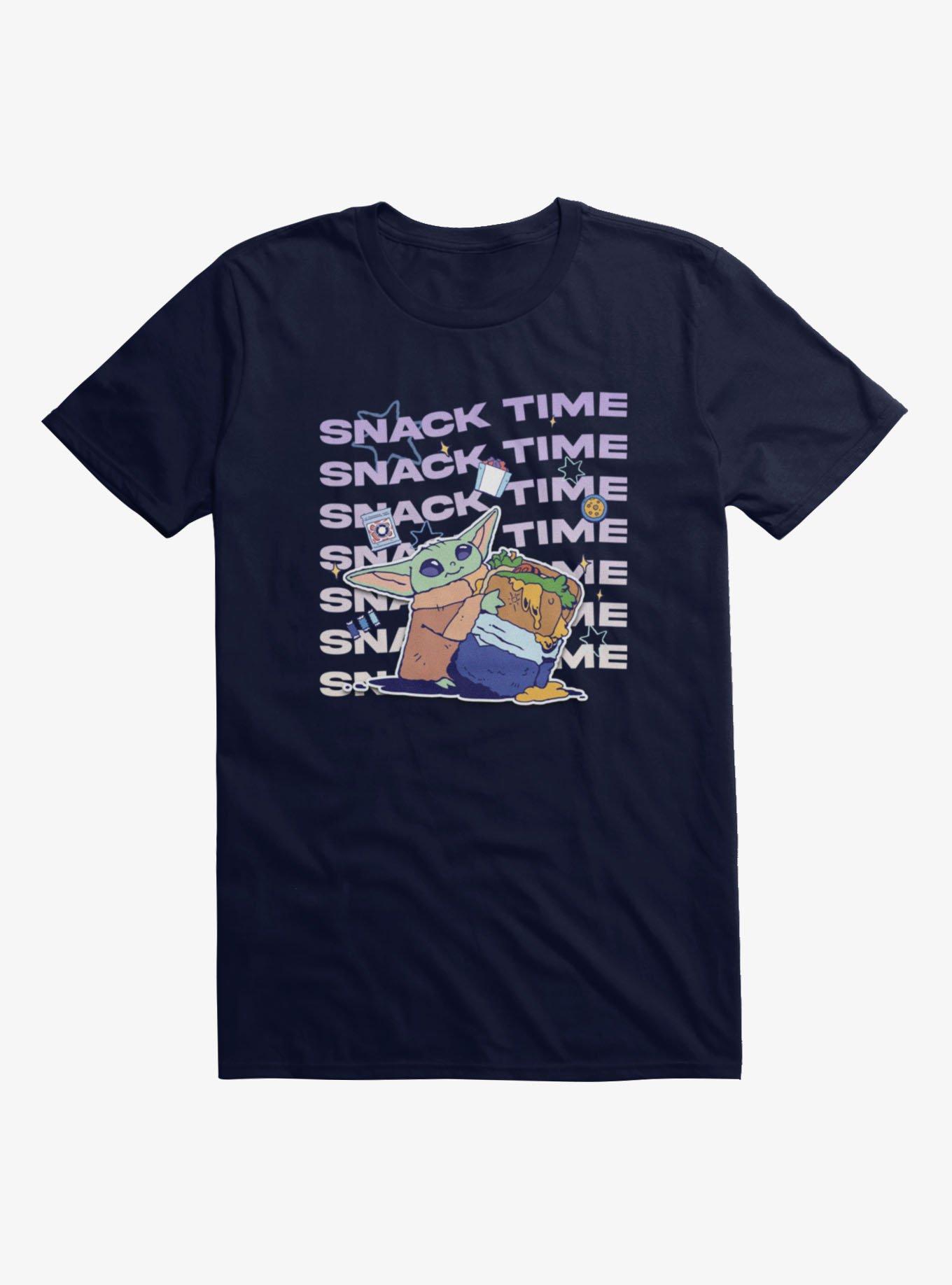 Star Wars The Mandalorian And Grogu Snack Time Now T-Shirt - BLUE | Hot  Topic