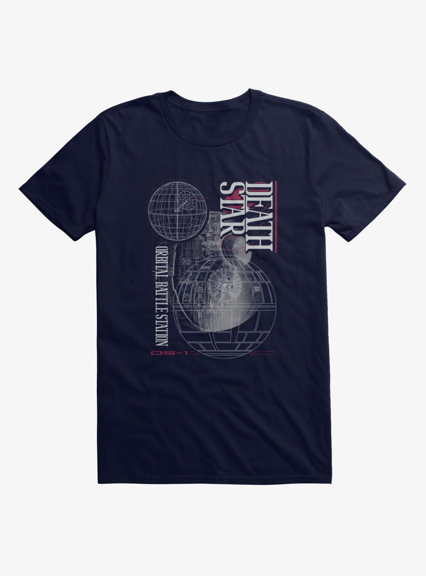 Star Wars DS-1 Death Star Schematic Layout T-Shirt, , hi-res