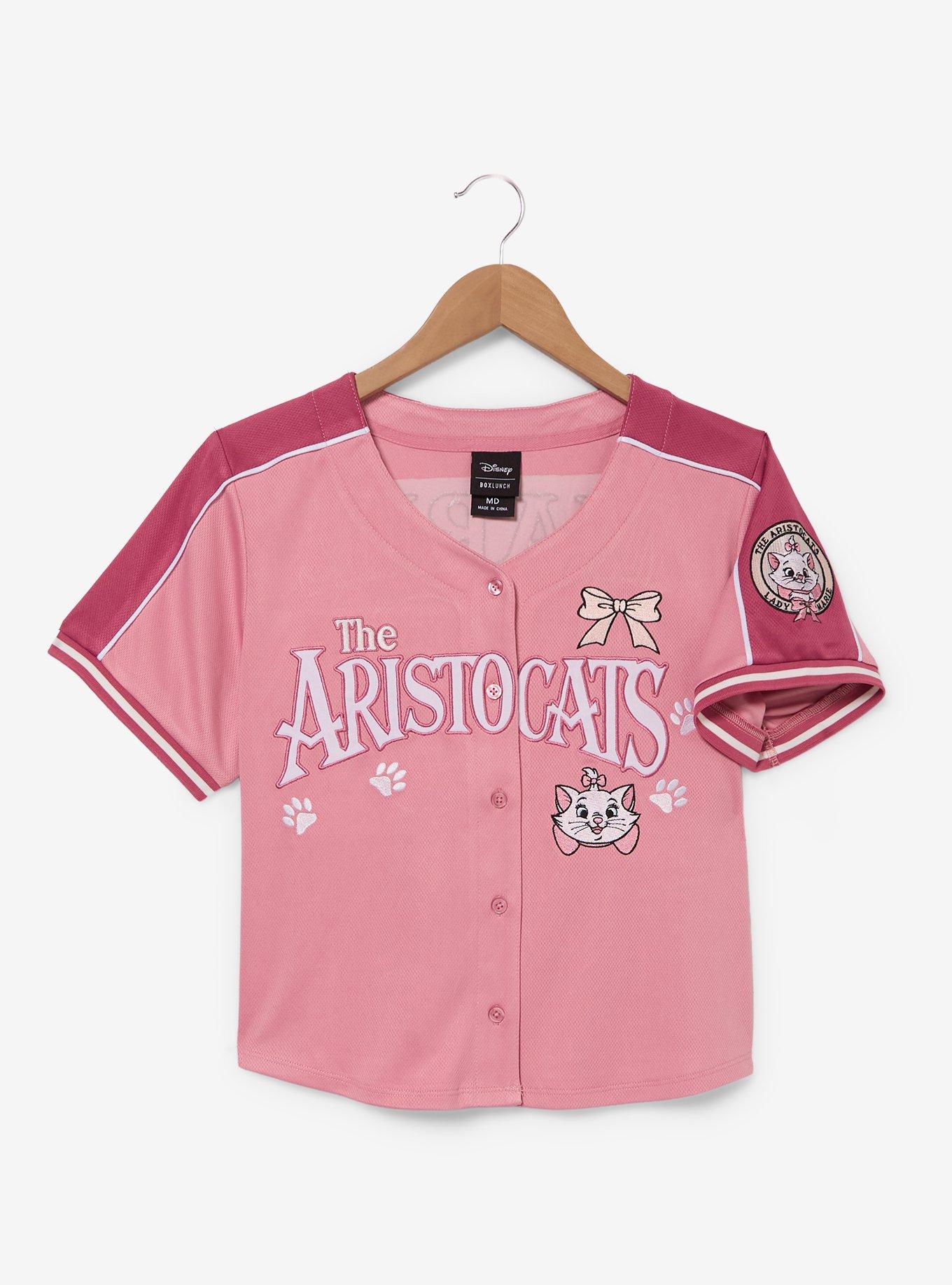 Disney The Aristocats Marie Women's Plus Cropped Baseball Jersey - BoxLunch Exclusive