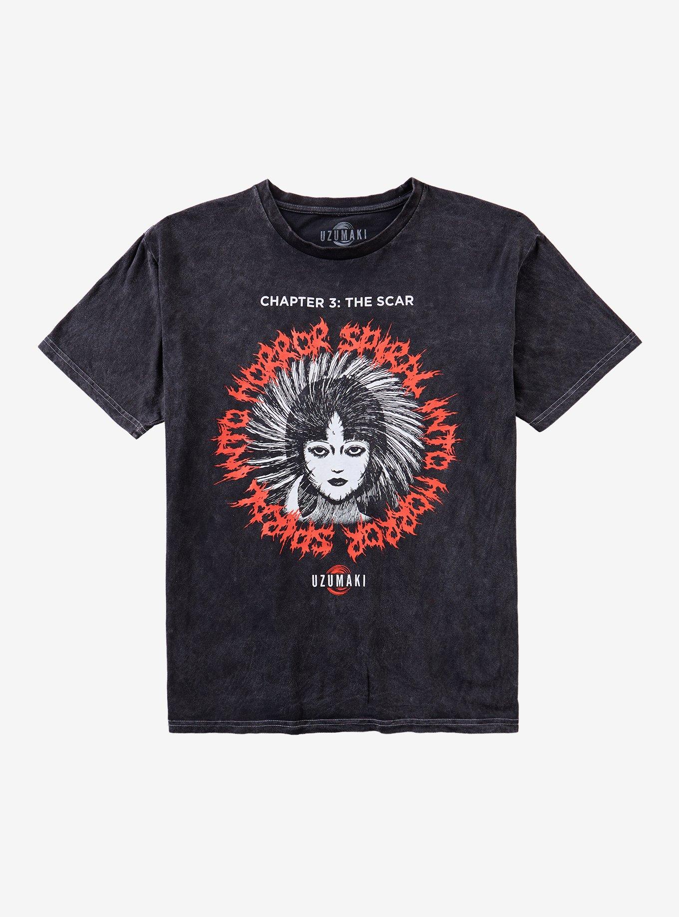 Junji Ito Uzumaki Chapter 3 Scar Dark Wash T-Shirt | Hot Topic
