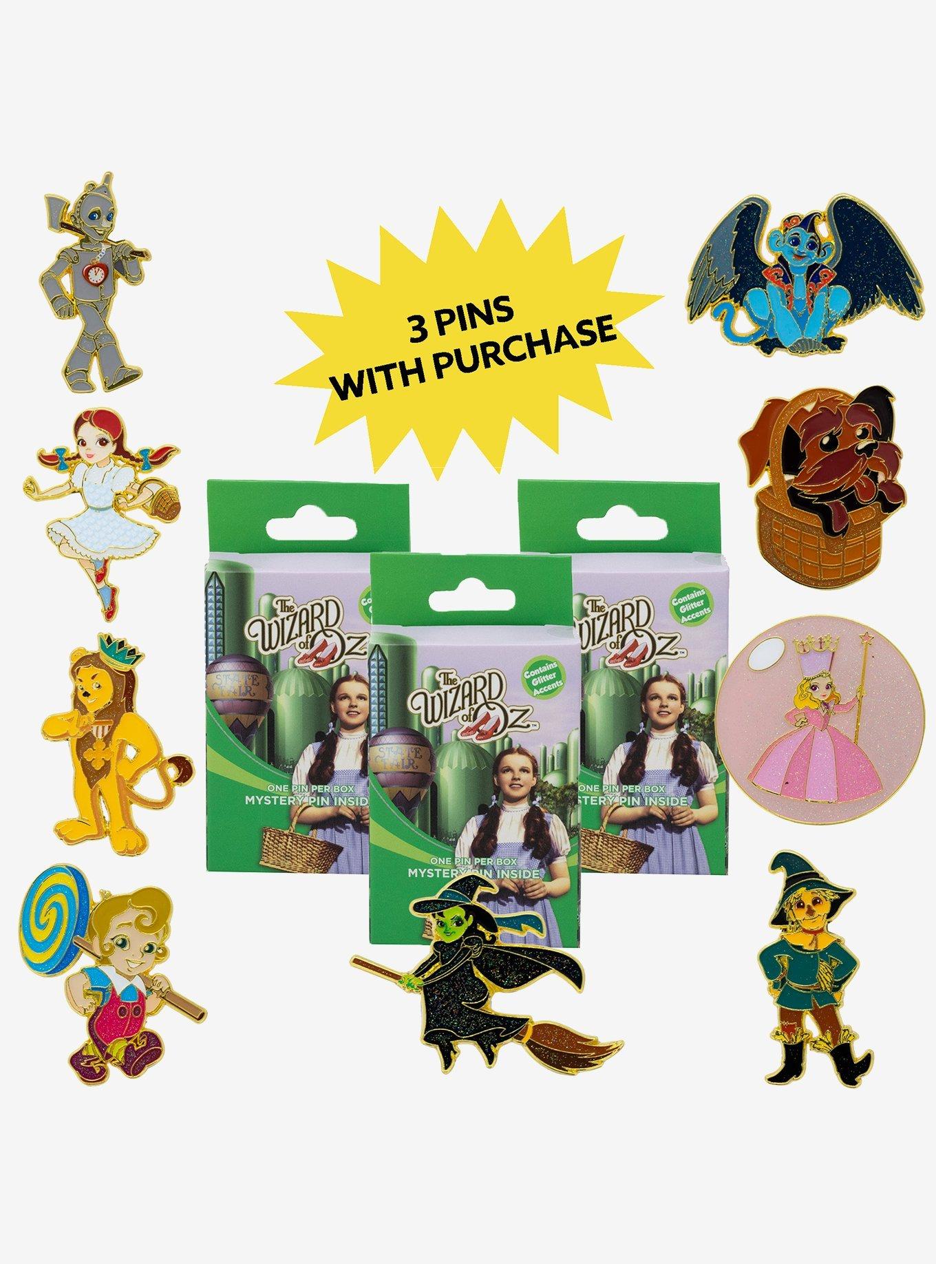 The Wizard of Oz Mystery Enamel Pin Blind Box Series 3 Pack, , hi-res