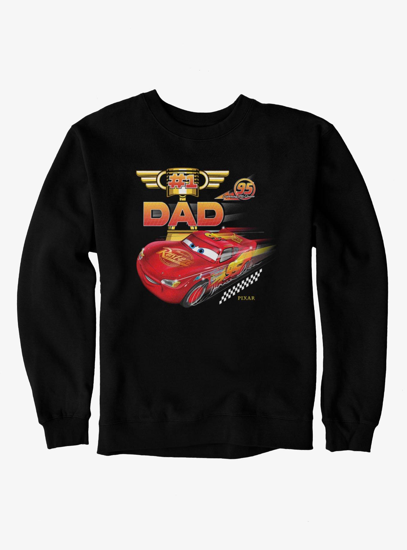 Disney Pixar Cars Number 1 Dad With McQueen Sweatshirt, , hi-res