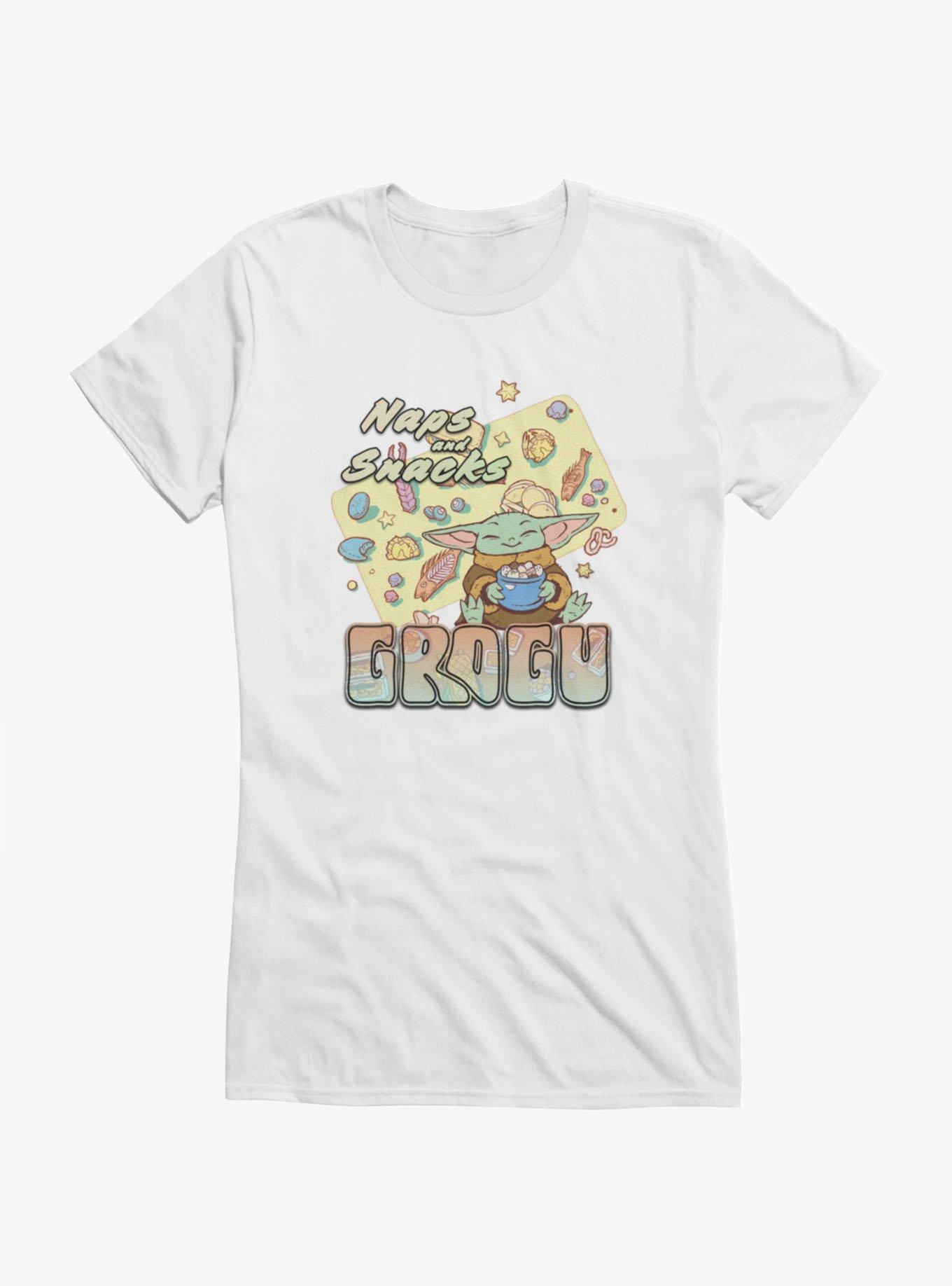 Star Wars The Mandalorian And Grogu Naps And Snacks The Child Girls T-Shirt, , hi-res