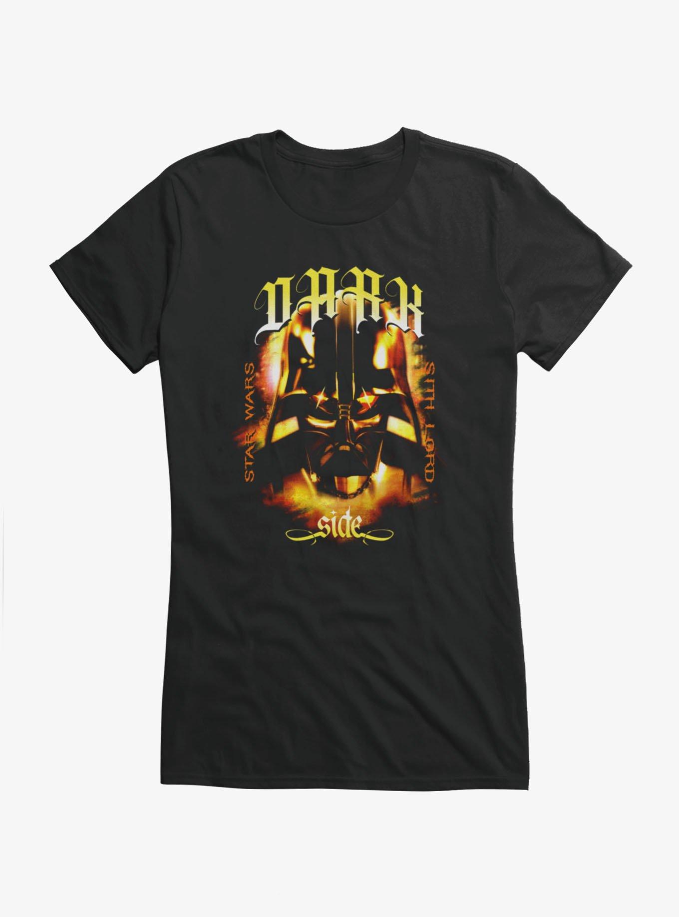 Star Wars Dark Sith Lord Darth Vader Dark Side Flames Girls T-Shirt, , hi-res