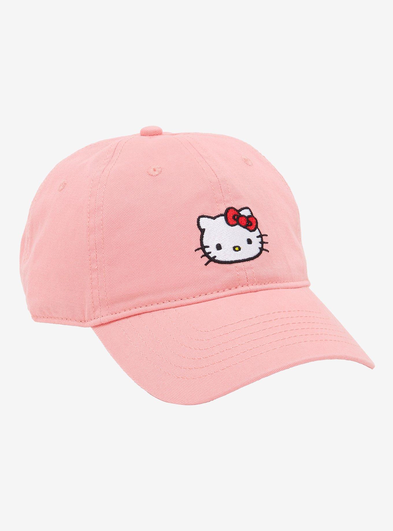 Hello Kitty Embroidered Face Dad Cap, , hi-res