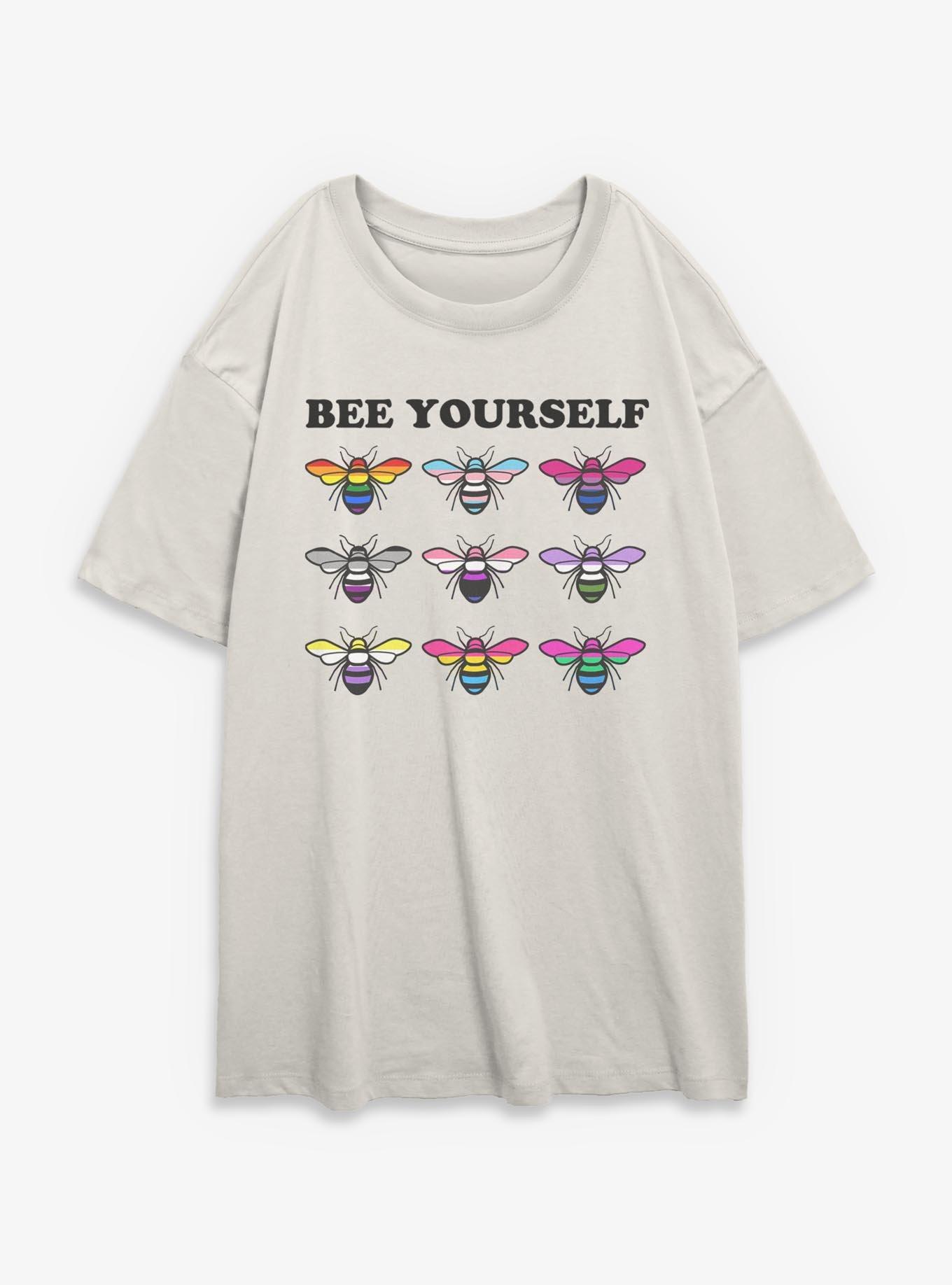 Bee Yourself Pride Girls Oversized T-Shirt