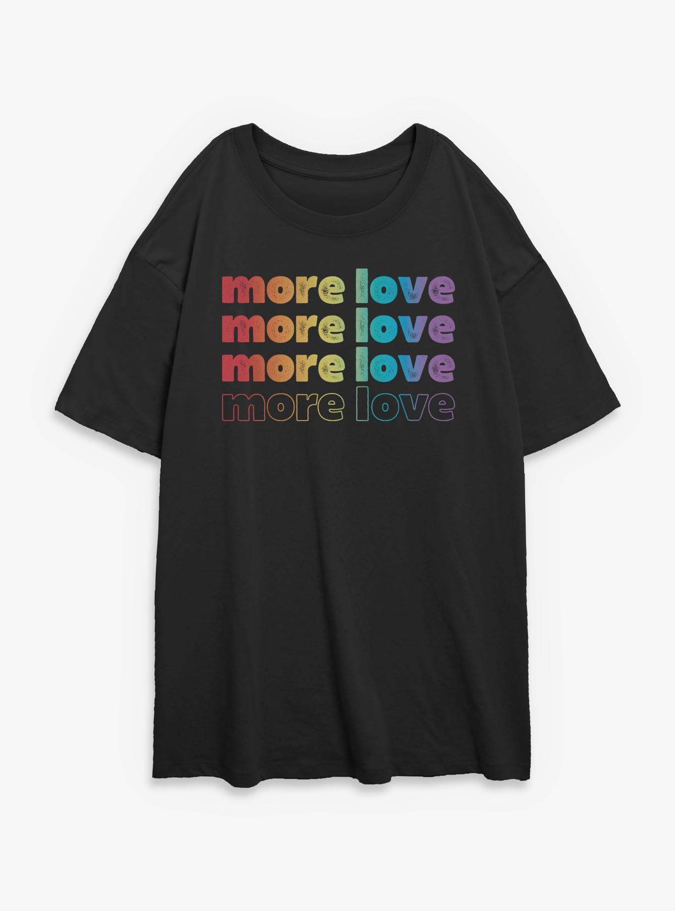 More Love Pride Girls Oversized T-Shirt, , hi-res