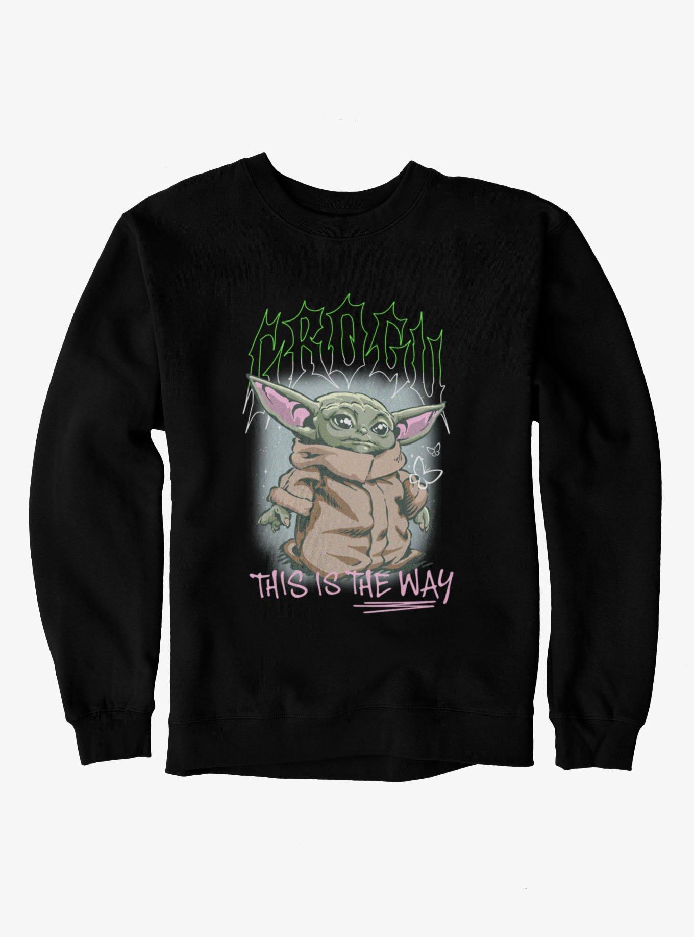 Star Wars The Mandalorian Grogu Spike Text Sweatshirt, , hi-res
