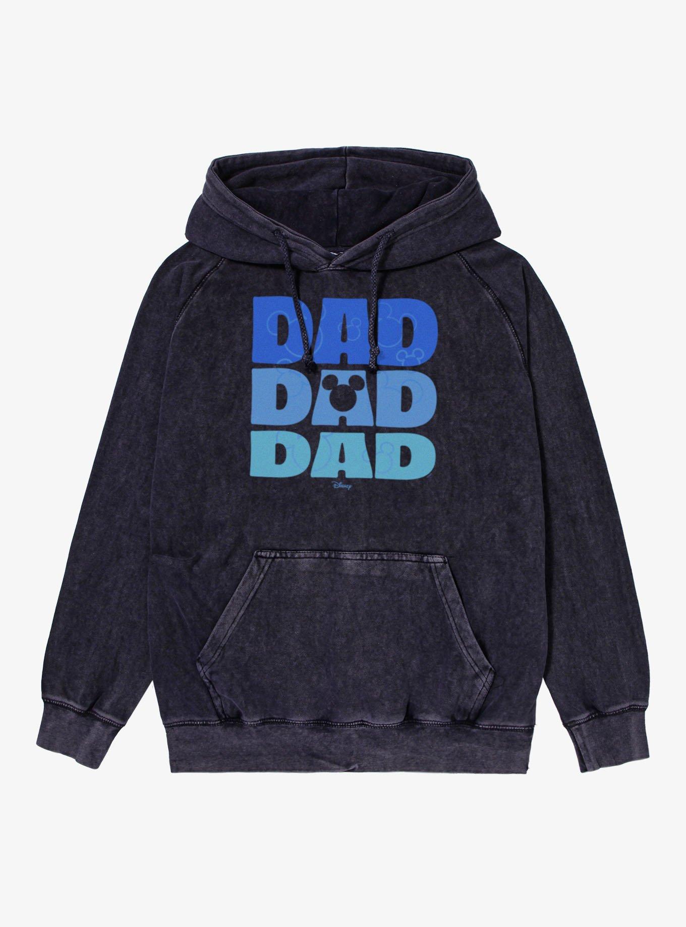 Disney Mickey Mouse Dad Stack Icons Vintage Mineral Washed Hoodie, , hi-res
