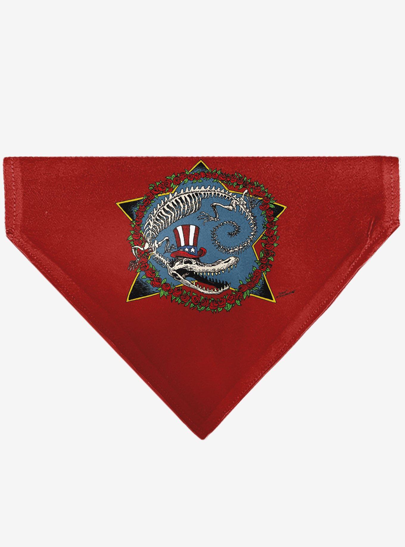 Grateful Dead Daves Picks Volume Ten Alligator Bonus Art Slip On Collar Pet Bandana - Bandana Only, , hi-res