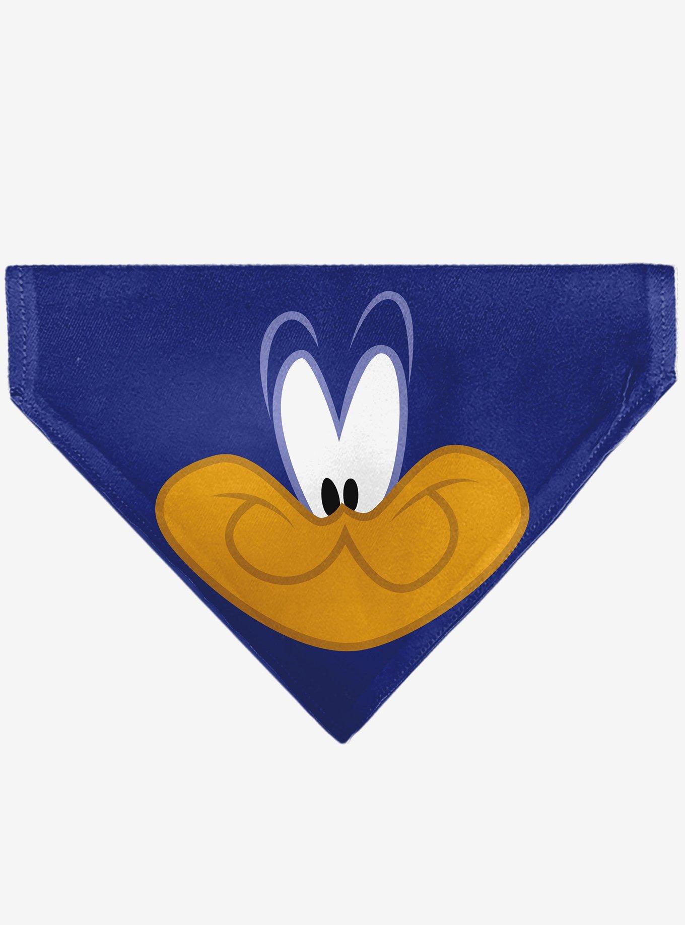 Looney Tunes Road Runner Face Close Up Slip On Collar Pet Bandana - Bandana Only, , hi-res