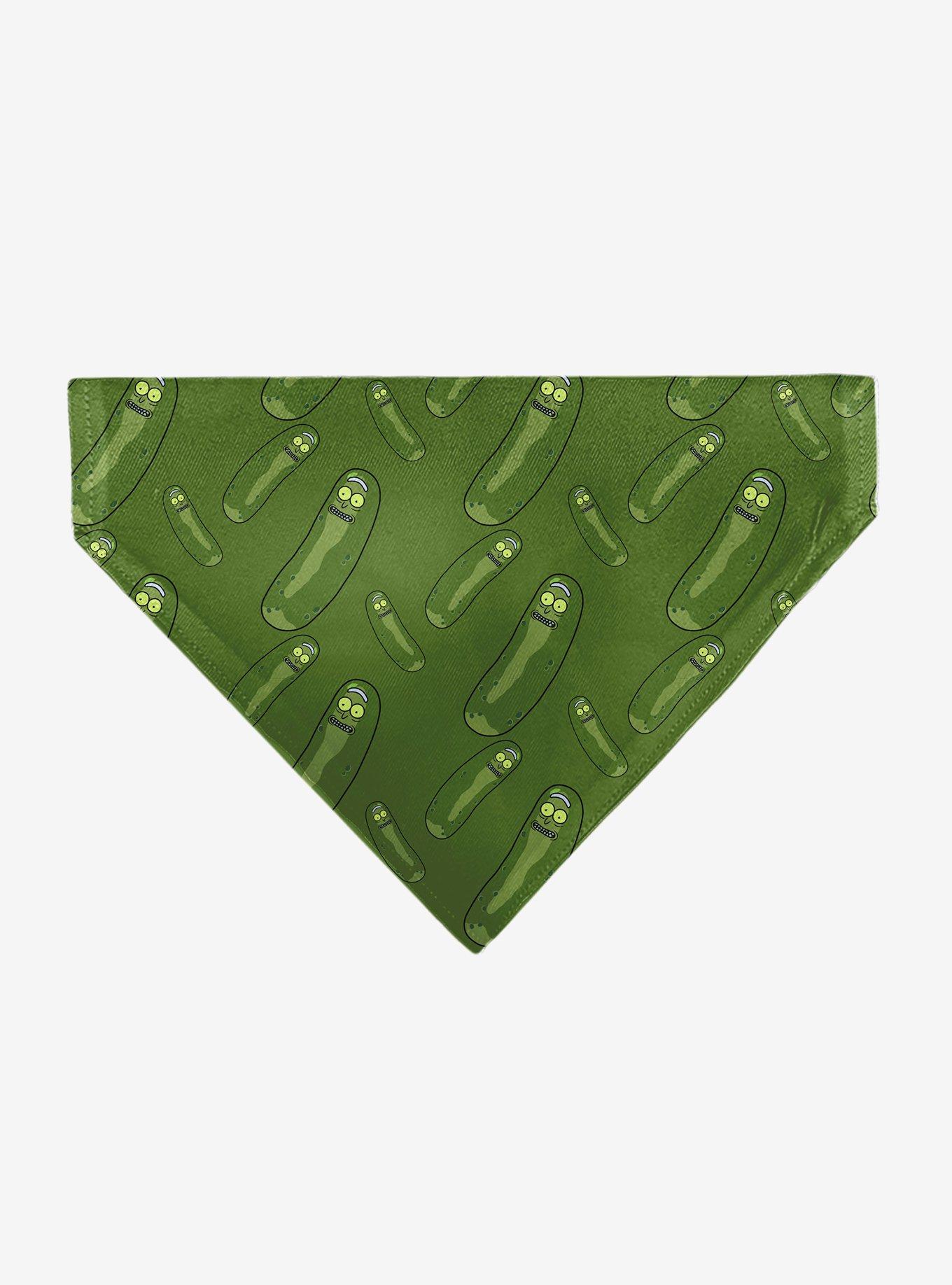 Rick and Morty Pickle Rick Pose Scattered Slip On Collar Pet Bandana - Bandana Only, , hi-res