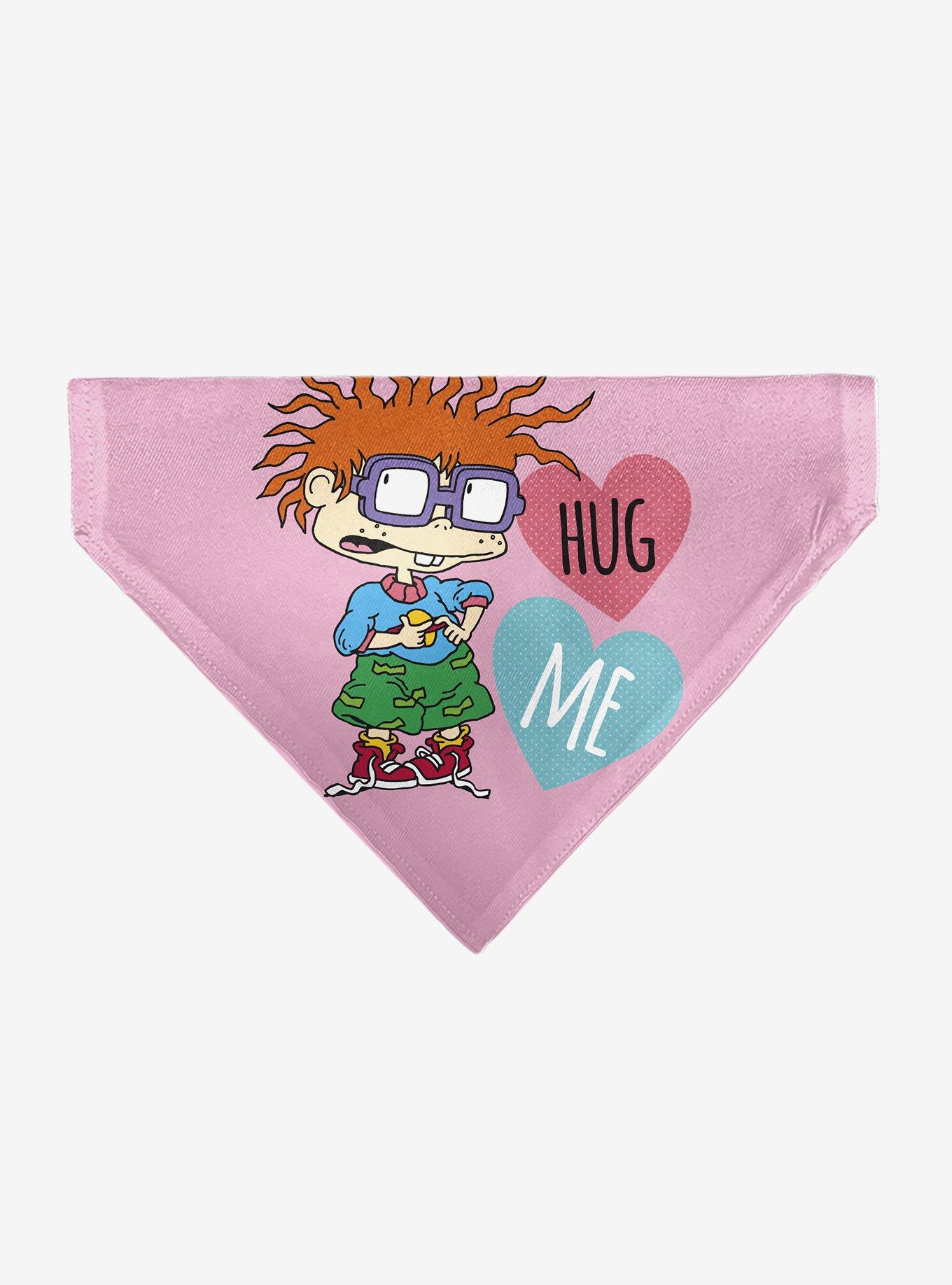Rugrats Chuckie Hug Me Hearts Pose Slip On Collar Pet Bandana - Bandana Only, , hi-res
