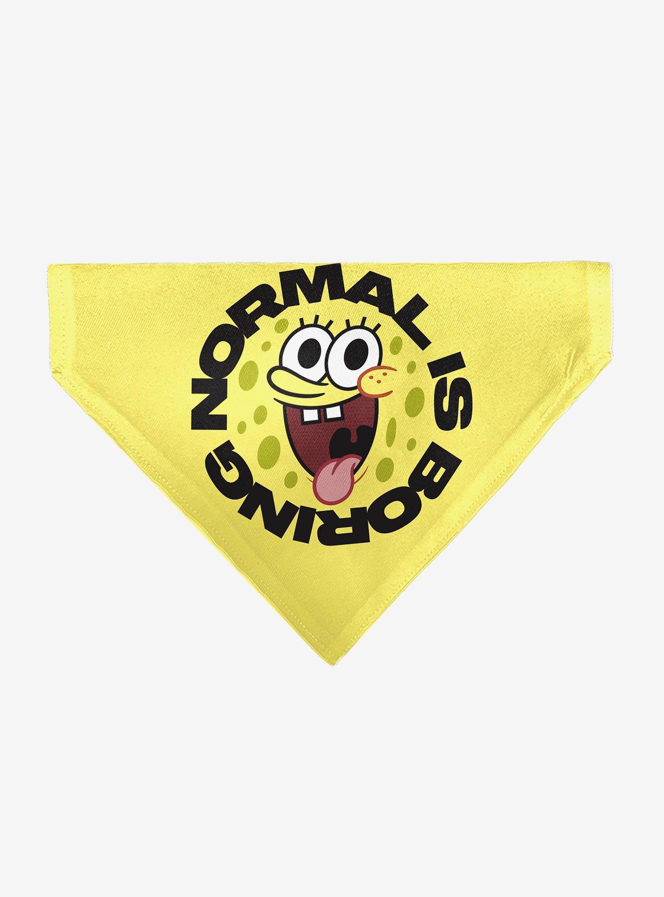 SpongeBob SquarePants Normal Is Boring Pose Slip On Collar Pet Bandana - Bandana Only, , hi-res