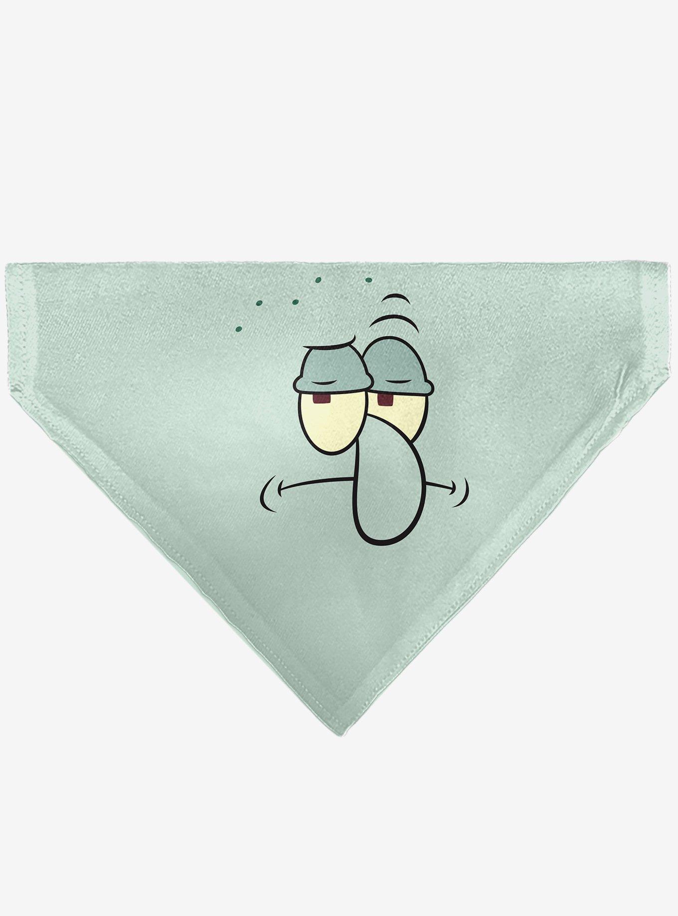 SpongeBob SquarePants Squidward Frowning Face Slip On Collar Pet Bandana - Bandana Only, , hi-res