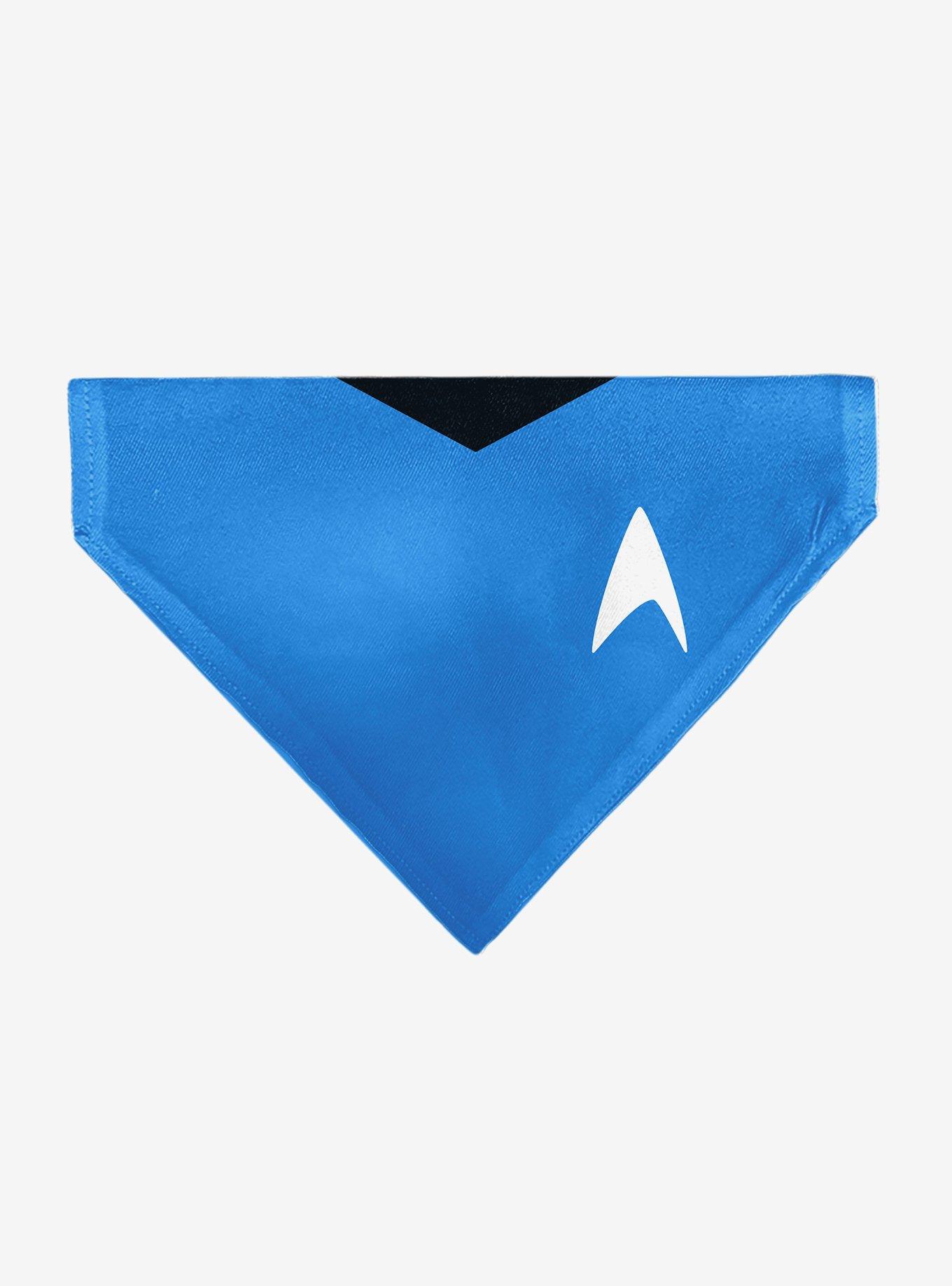 Star Trek Original Series Uniform Print Blue Slip On Collar Pet Bandana - Bandana Only, , hi-res