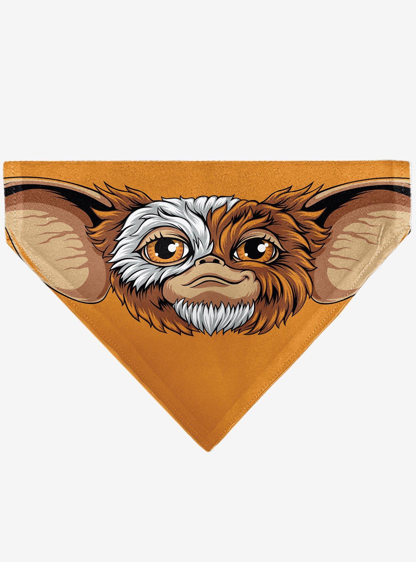 Gremlins Gizmo Face and Gremlins 1984 Varsity Slip On Collar Pet Bandana - Bandana Only, , hi-res