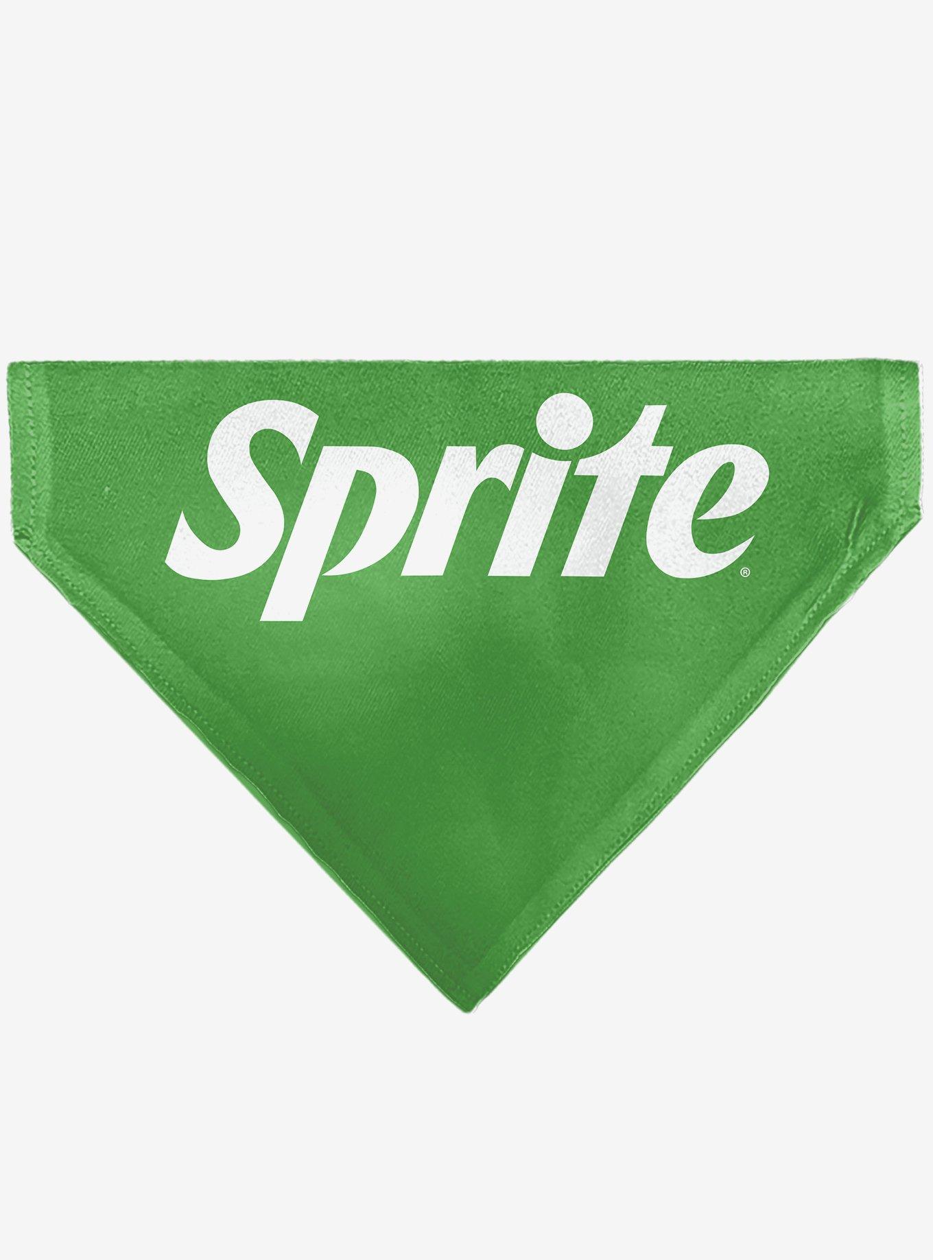Coca-Cola Sprite Text Logo Slip On Collar Pet Bandana - Bandana Only, , hi-res