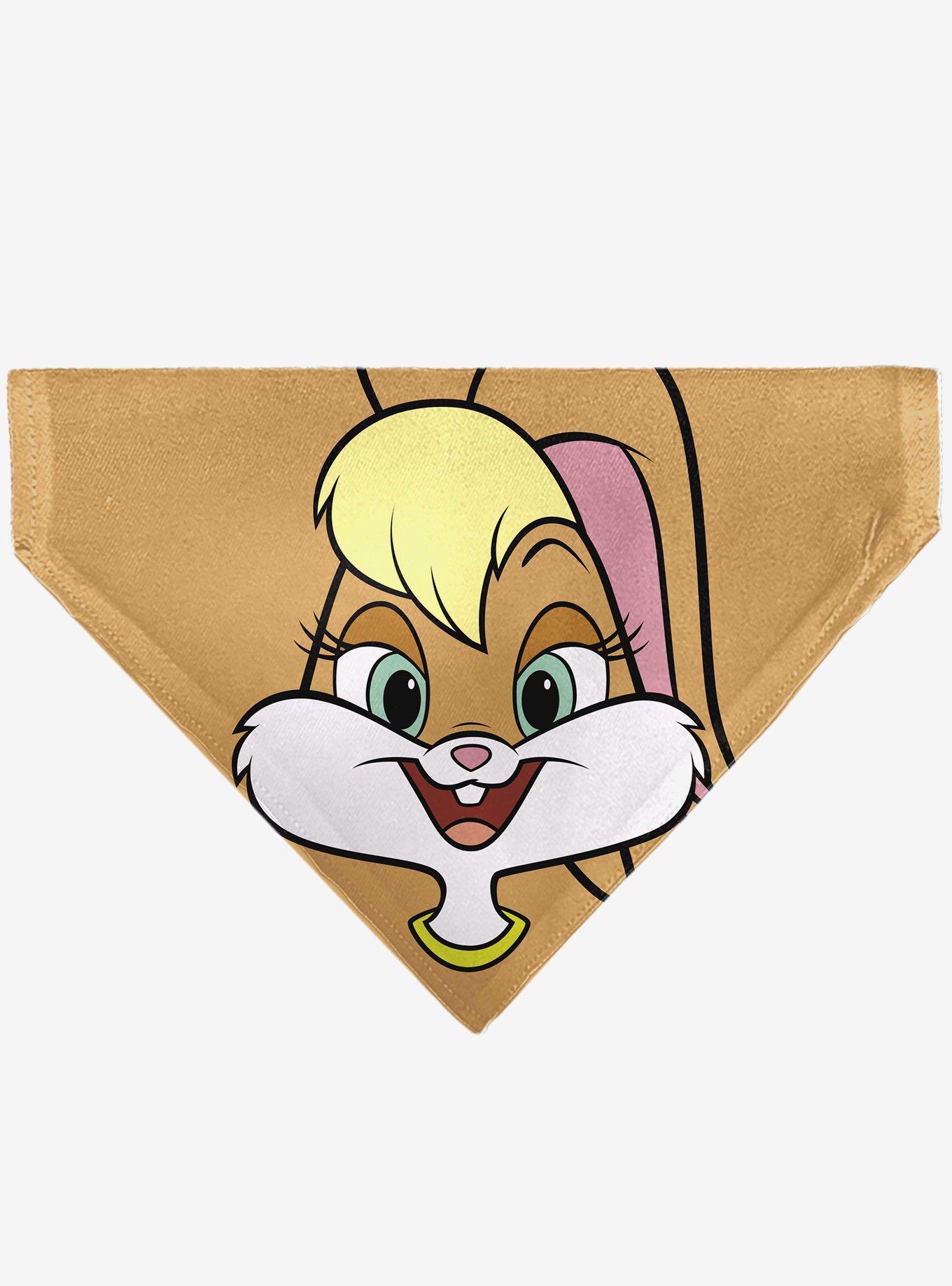 Looney Tunes Lola Bunny Face Close Up Slip On Collar Pet Bandana - Bandana Only, , hi-res