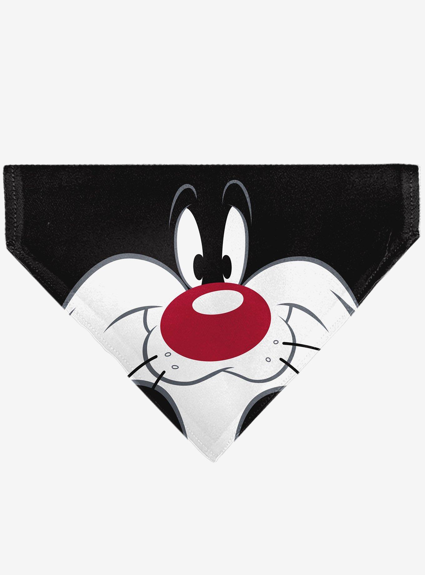 Looney Tunes Sylvester The Cat Face Close Up Slip On Collar Pet Bandana - Bandana Only, , hi-res