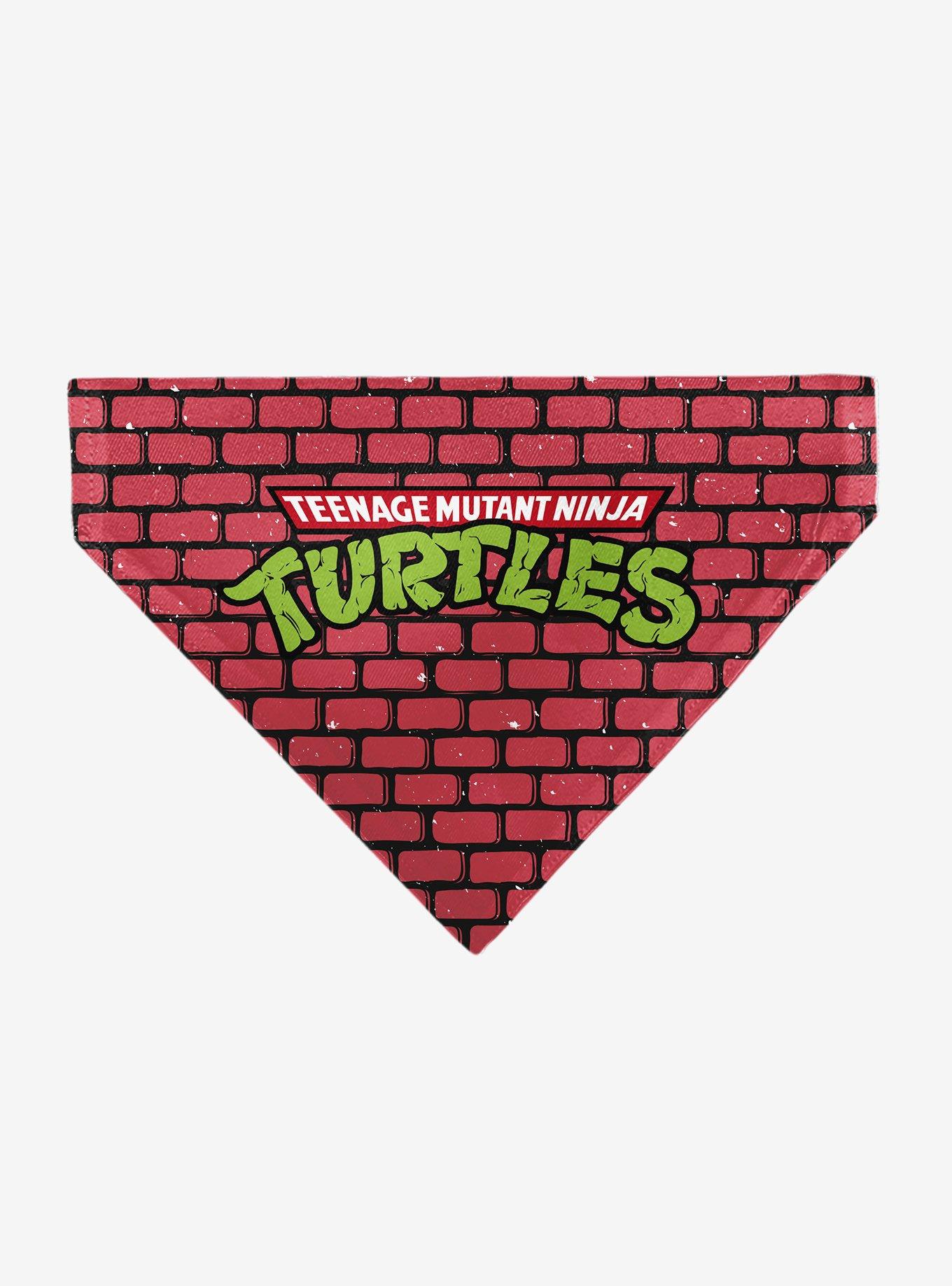 Teenage Mutant Ninja Turtles Brick Title Slip On Collar Pet Bandana - Bandana Only, , hi-res