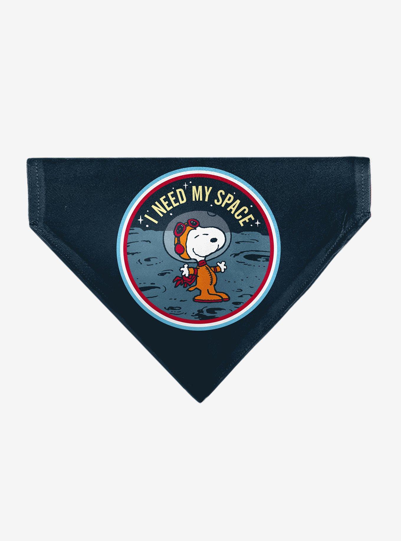 Peanuts Astronaut Snoopy I Need My Space Slip On Collar Pet Bandana - Bandana Only, , hi-res