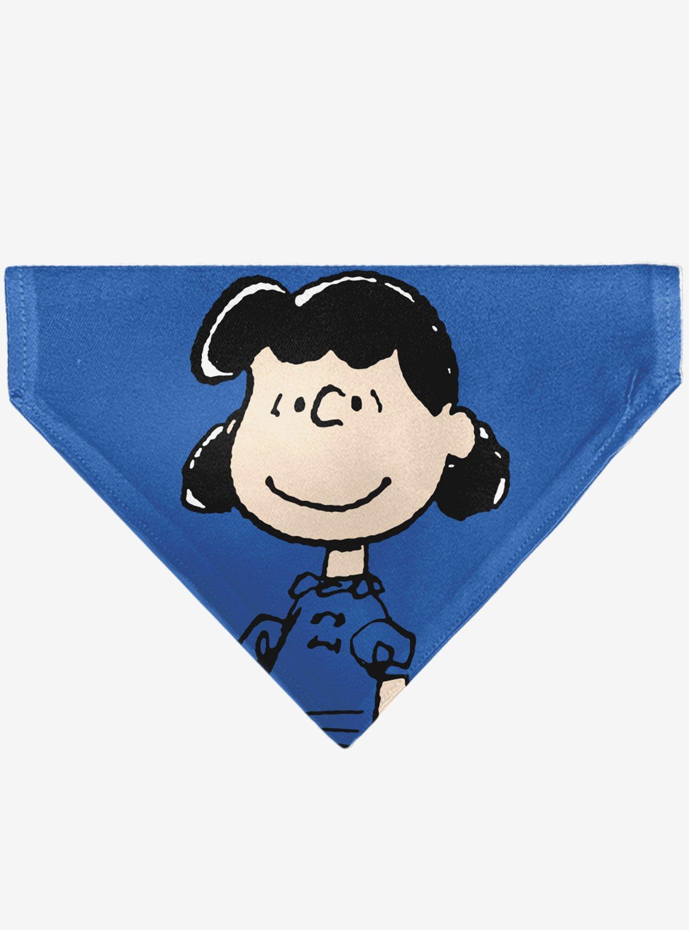 Peanuts Lucy Van Pelt Smiling Face Slip On Collar Pet Bandana - Bandana Only, , hi-res