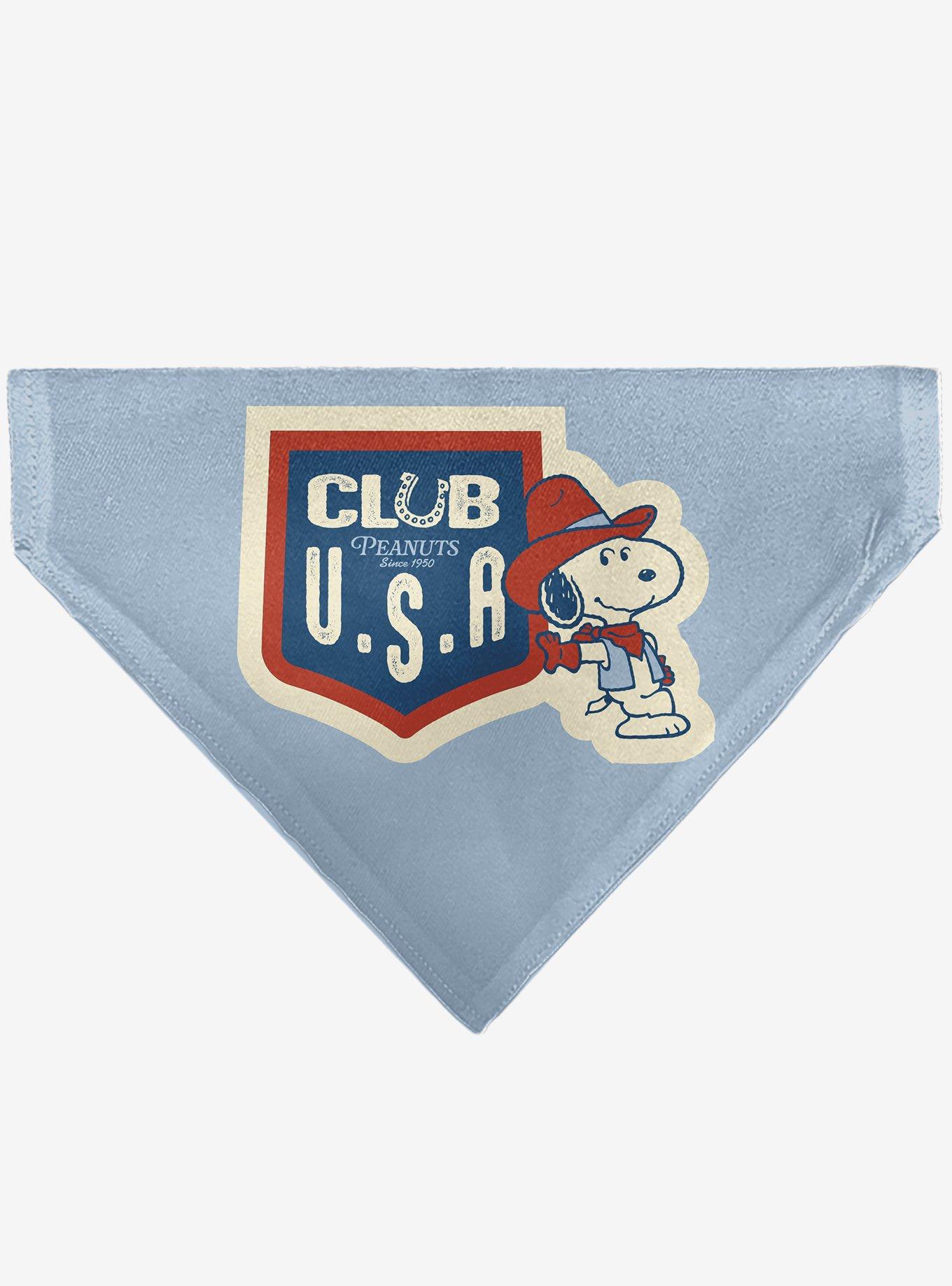 Peanuts Snoopy Cowboy USA Slip On Collar Pet Bandana - Bandana Only, , hi-res