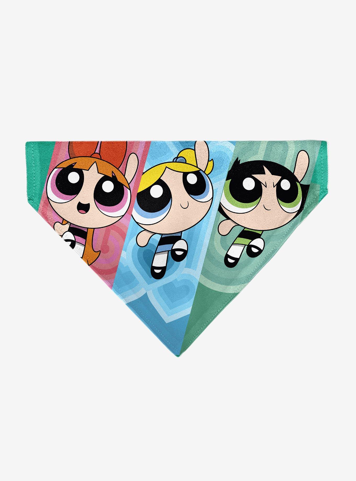 The Powerpuff Girls Flight Pose Slip On Collar Pet Bandana - Bandana Only, , hi-res