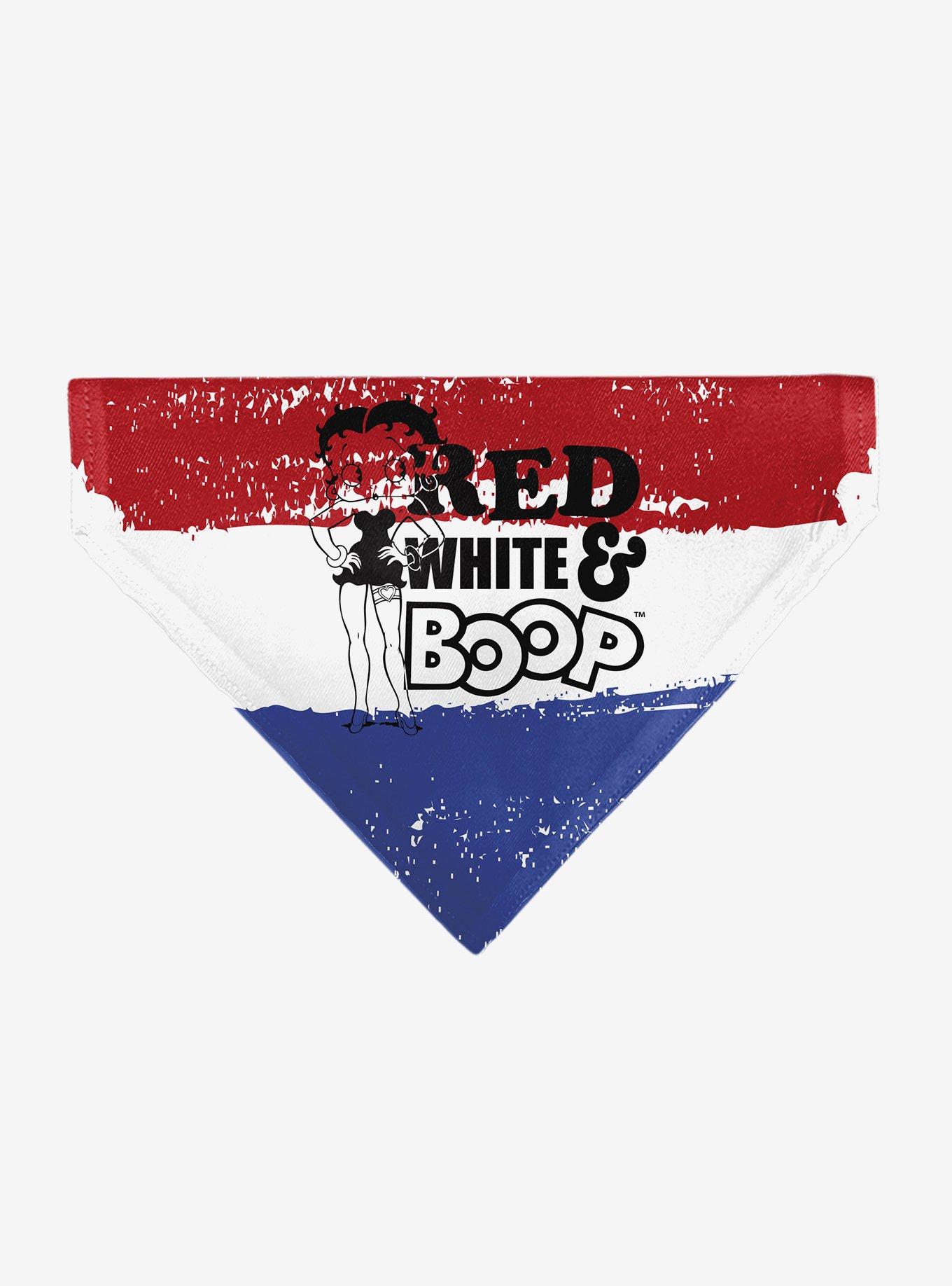 Betty Boop Pose Americana Stripe Slip On Collar Pet Bandana - Bandana Only, , hi-res