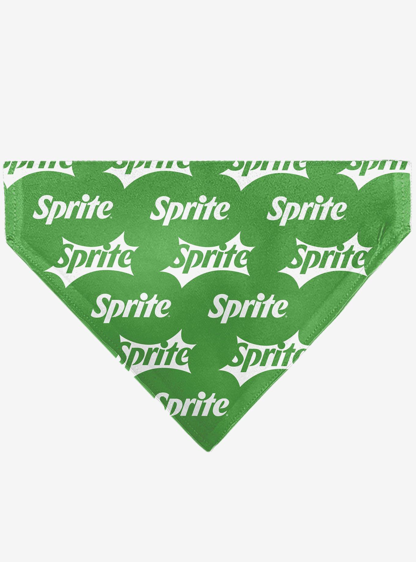 The Coca-Cola Company Sprite Logo Repeat Slip On Collar Pet Bandana - Bandana Only, , hi-res