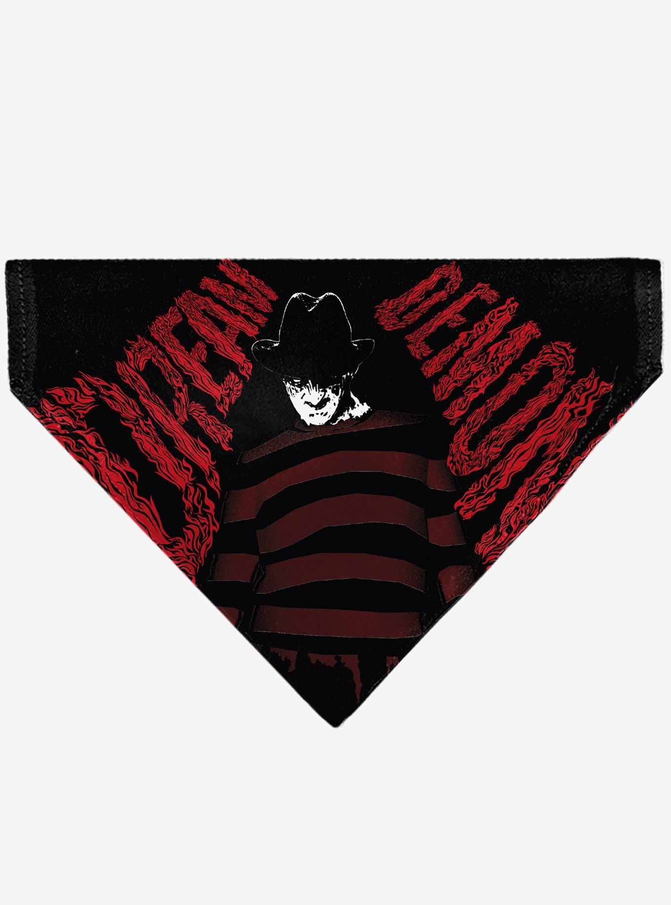 A Nightmare On Elm Street Freddy Dream Demon Black Slip On Collar Pet Bandana - Bandana Only, , hi-res