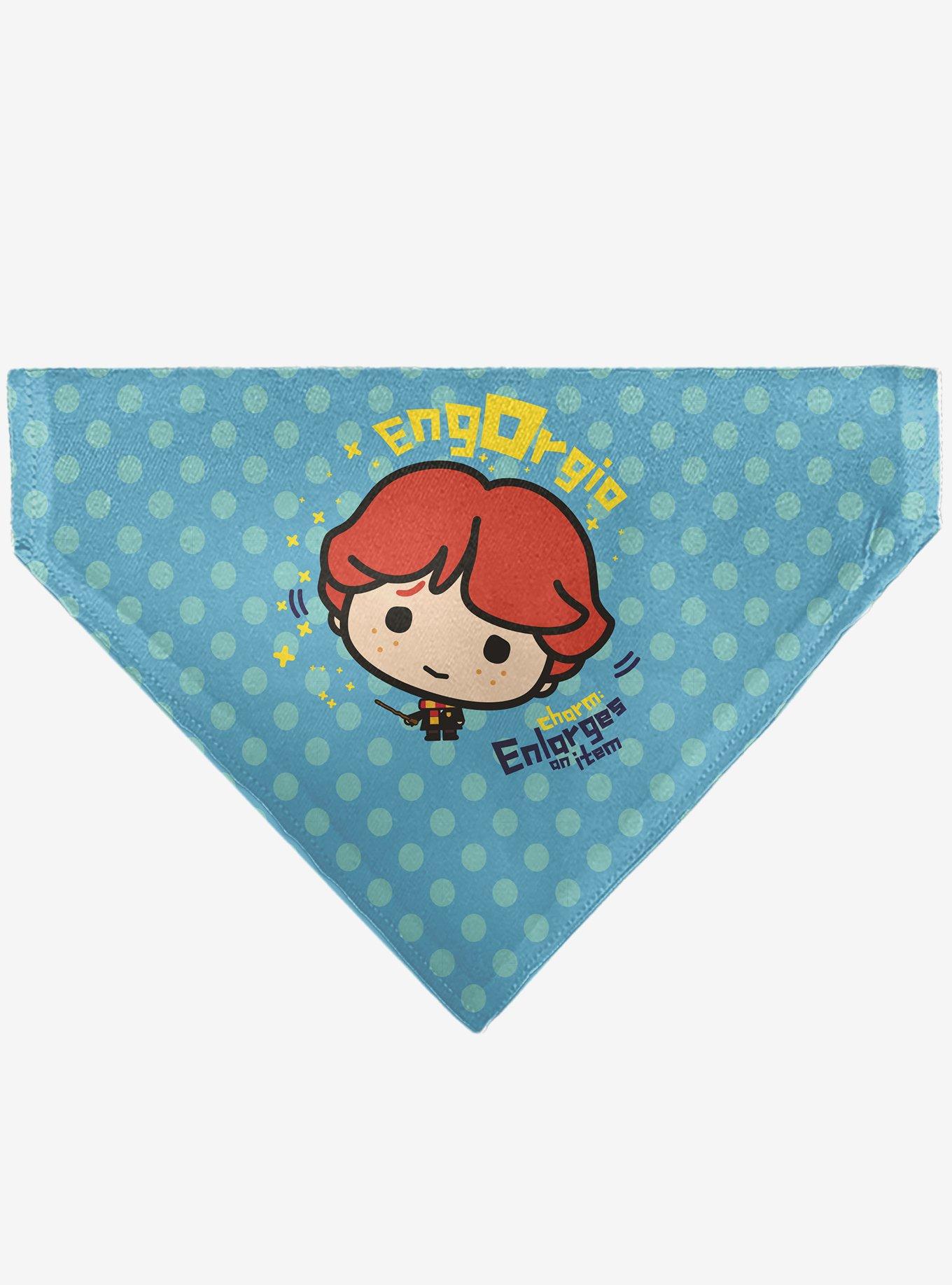 Harry Potter Chibi Engorgio Charm Polka Dot Slip On Collar Pet Bandana - Bandana Only, , hi-res